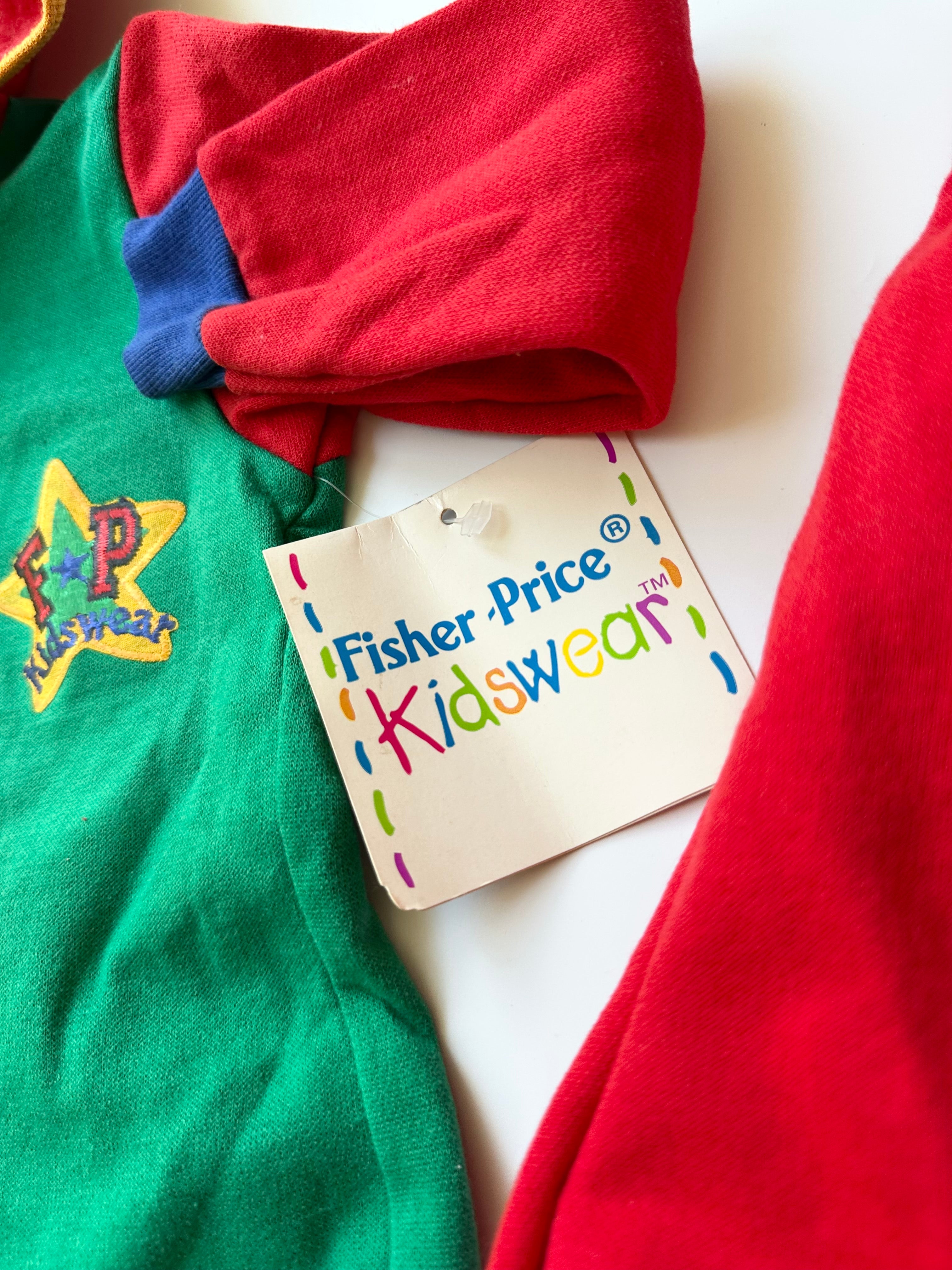 Vintage Fisher Price Matching Hoodie and Trousers Set 18-24 Months