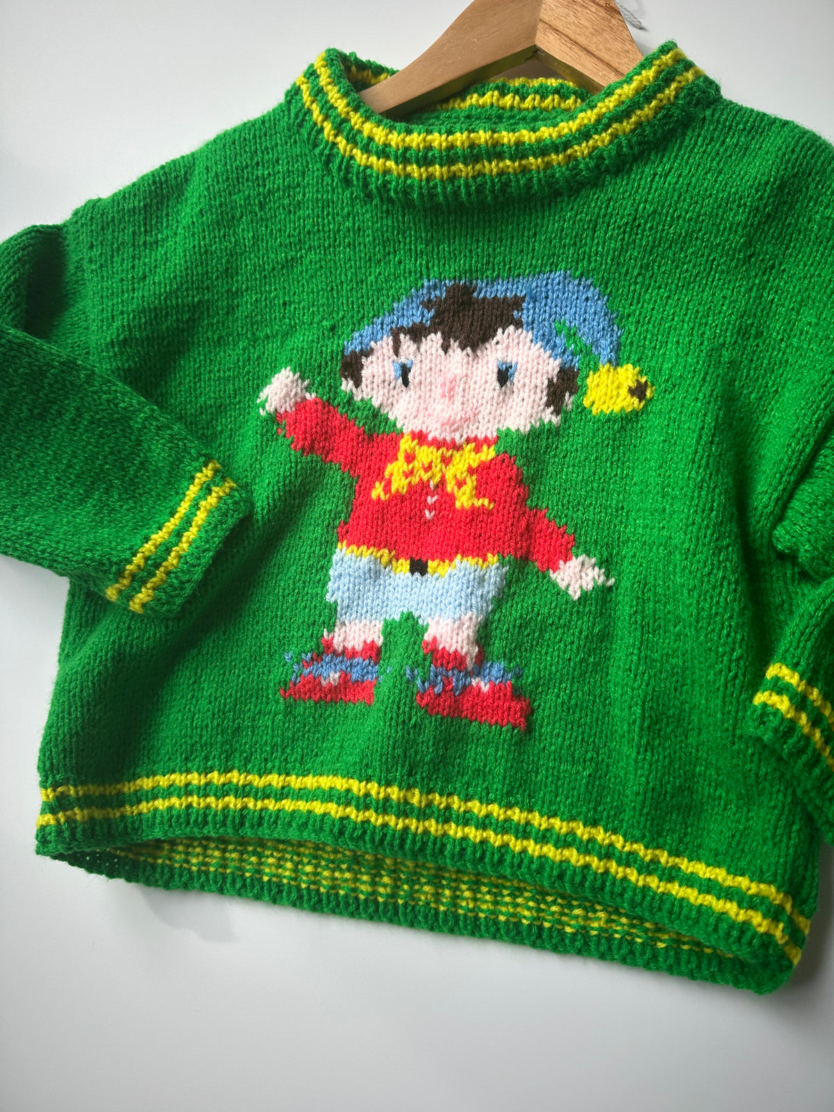 Hand-Knitted Noddy Jumper 4-5 Years