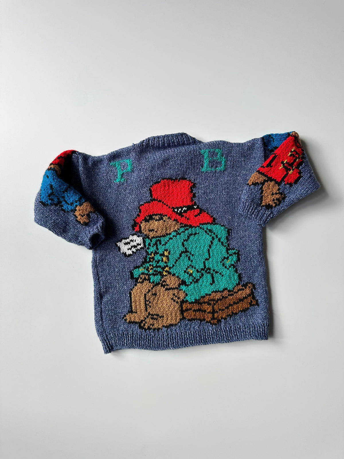 Hand-Knitted Paddington Bear Jumper 2-4 Years
