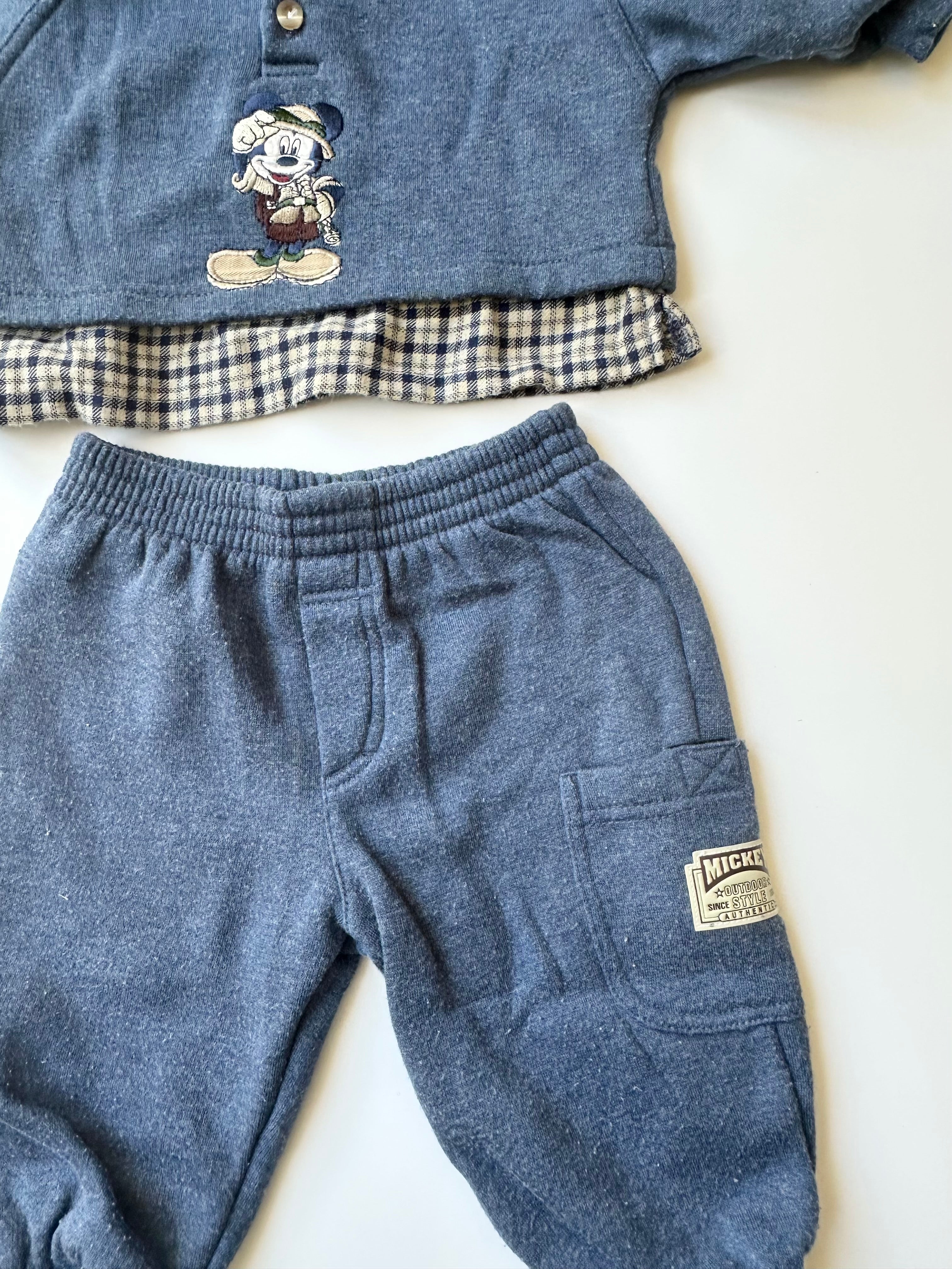 Vintage Disney Merch ❤️ Kids Mickey Mouse Tracksuit 12 Months