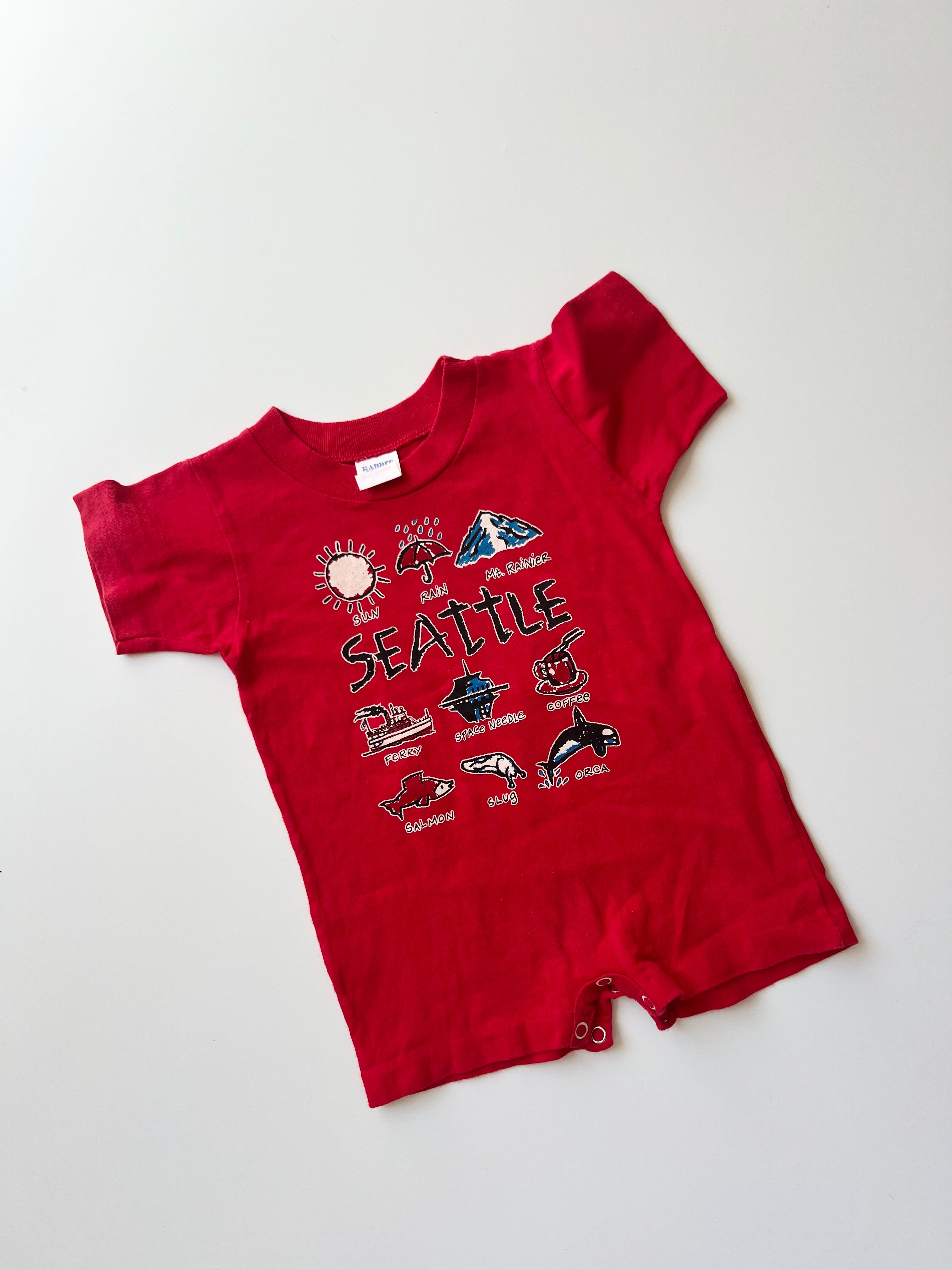 Vintage Seattle Baby Romper 12 Months
