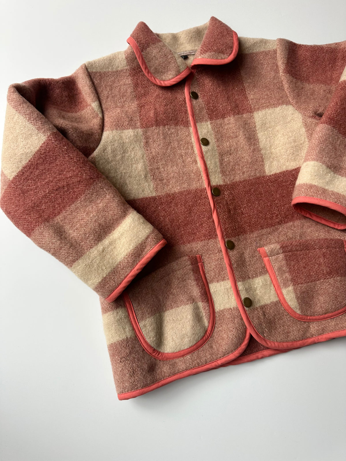 Upcycled Wool Blanket Jacket 7-9 Years