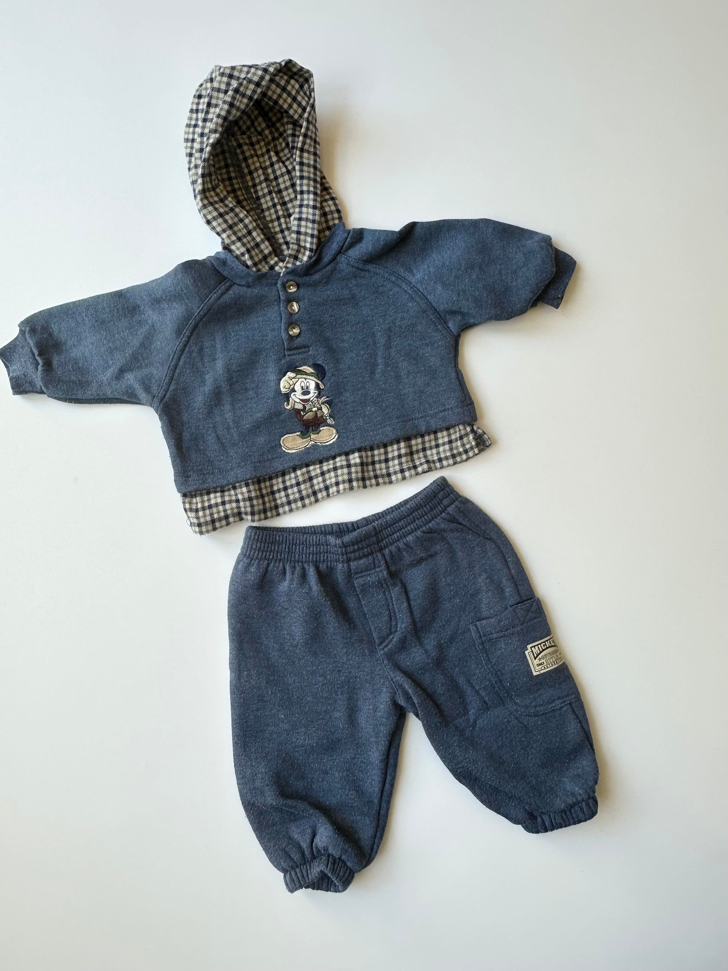 Vintage Disney Merch ❤️ Kids Mickey Mouse Tracksuit 12 Months