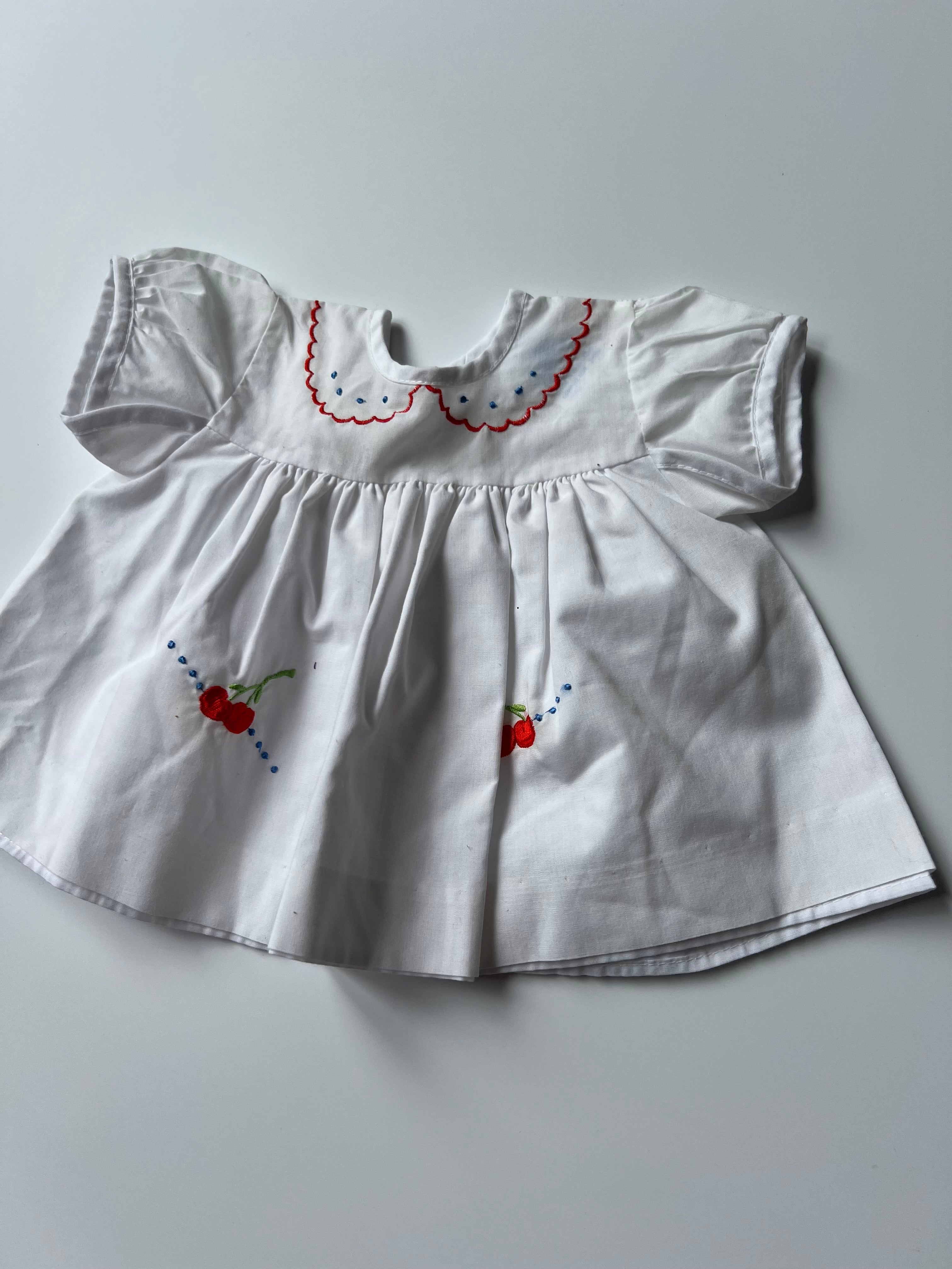 Vintage Harringtons Baby Dress with Cherry Detail 🌸🍒🌸🍒 0-3 Months