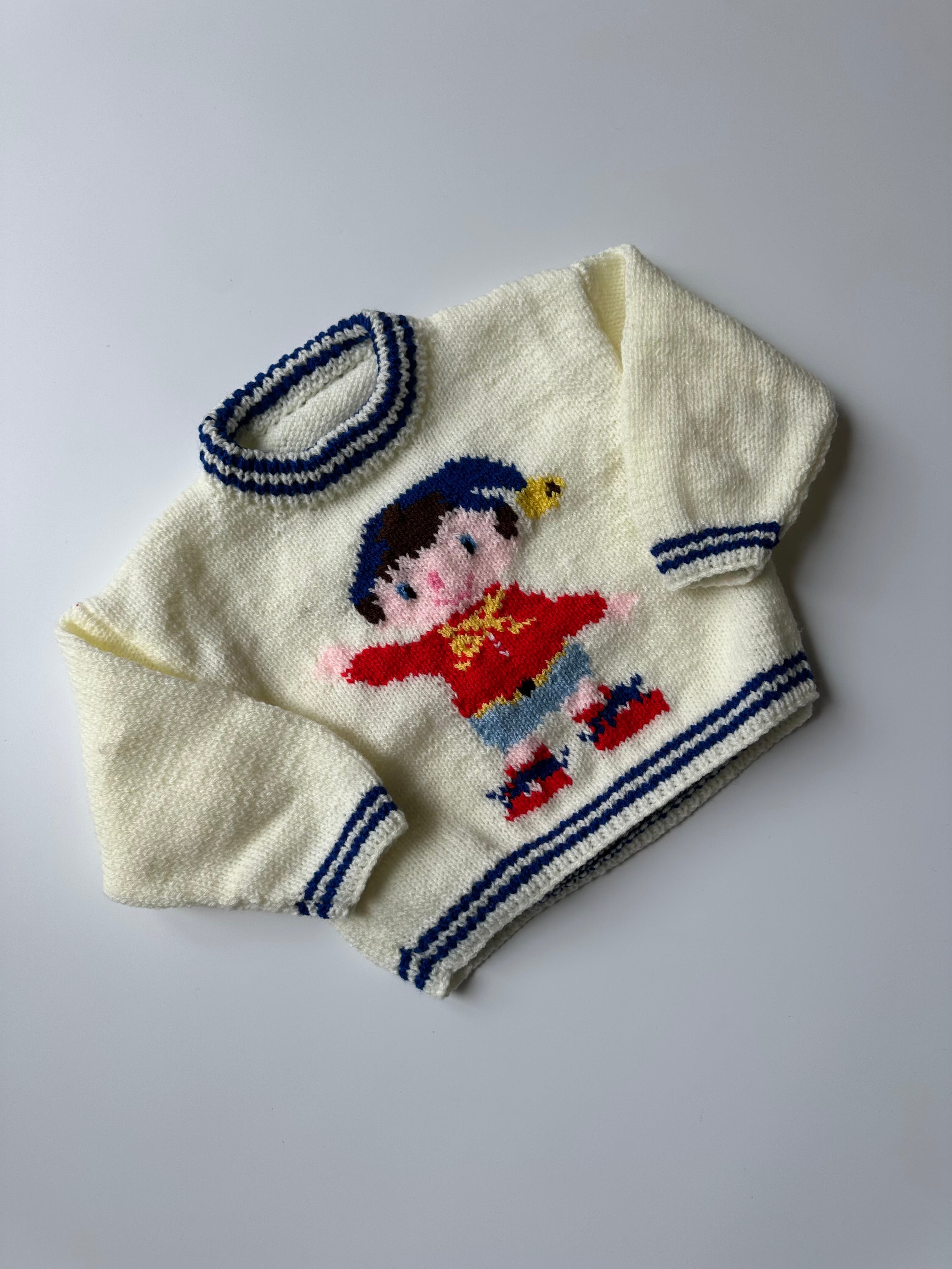 Hand-Knitted Noddy Jumper 2-4 Years