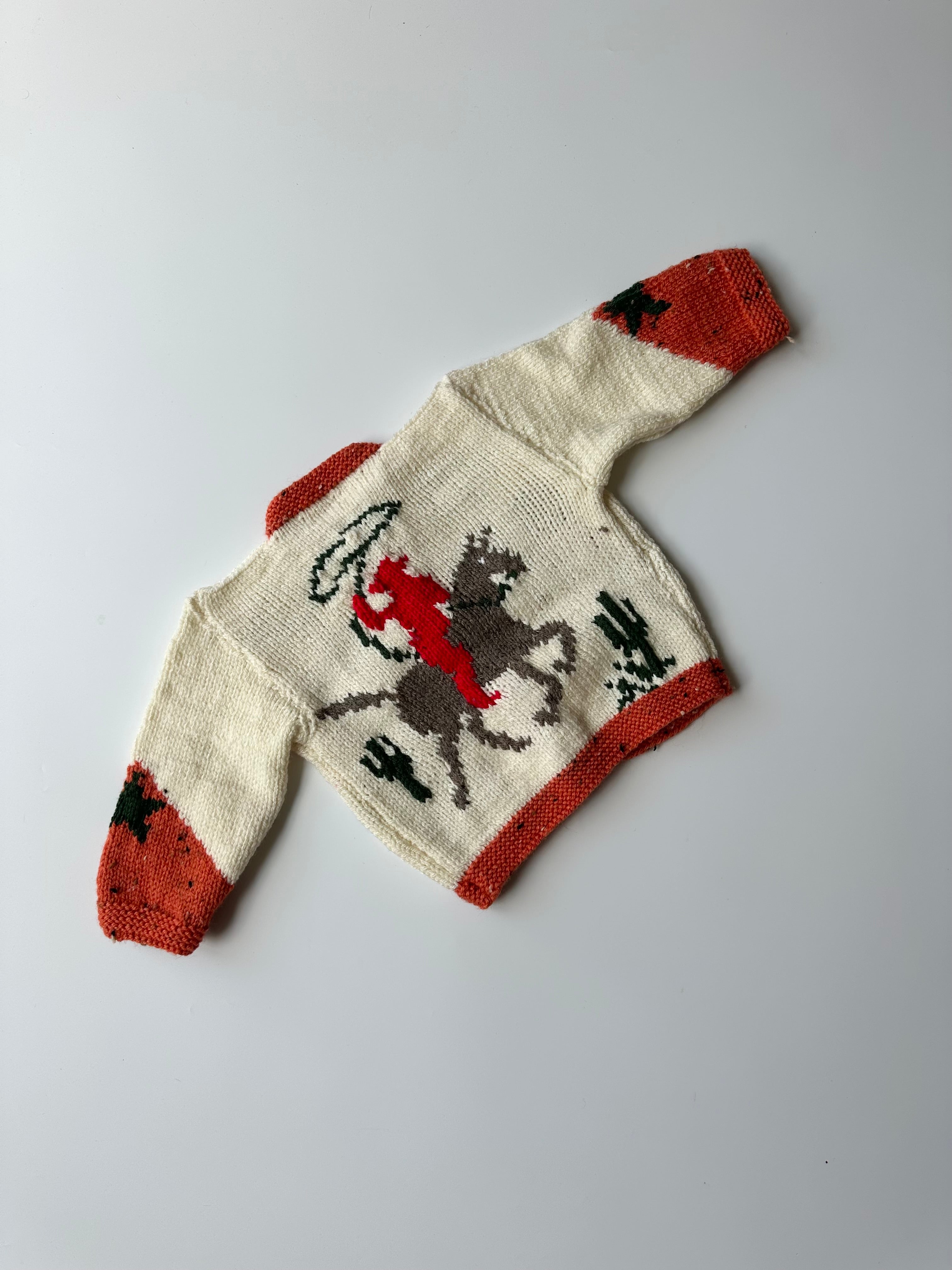 Hand-Knitted Cowboy/girl Jumper 18-36 Months