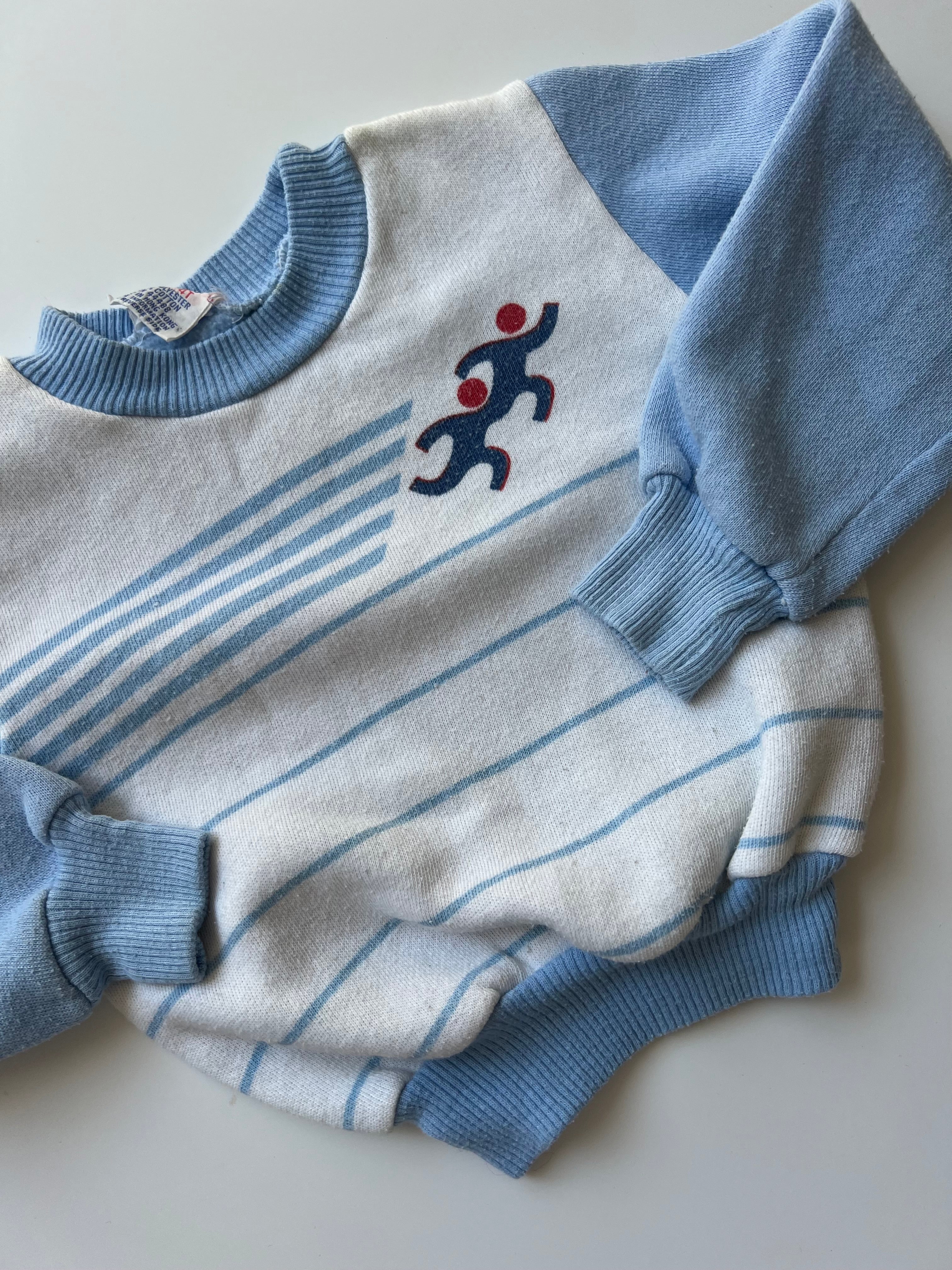 Vintage Blue Sports Sweatshirt 3 years