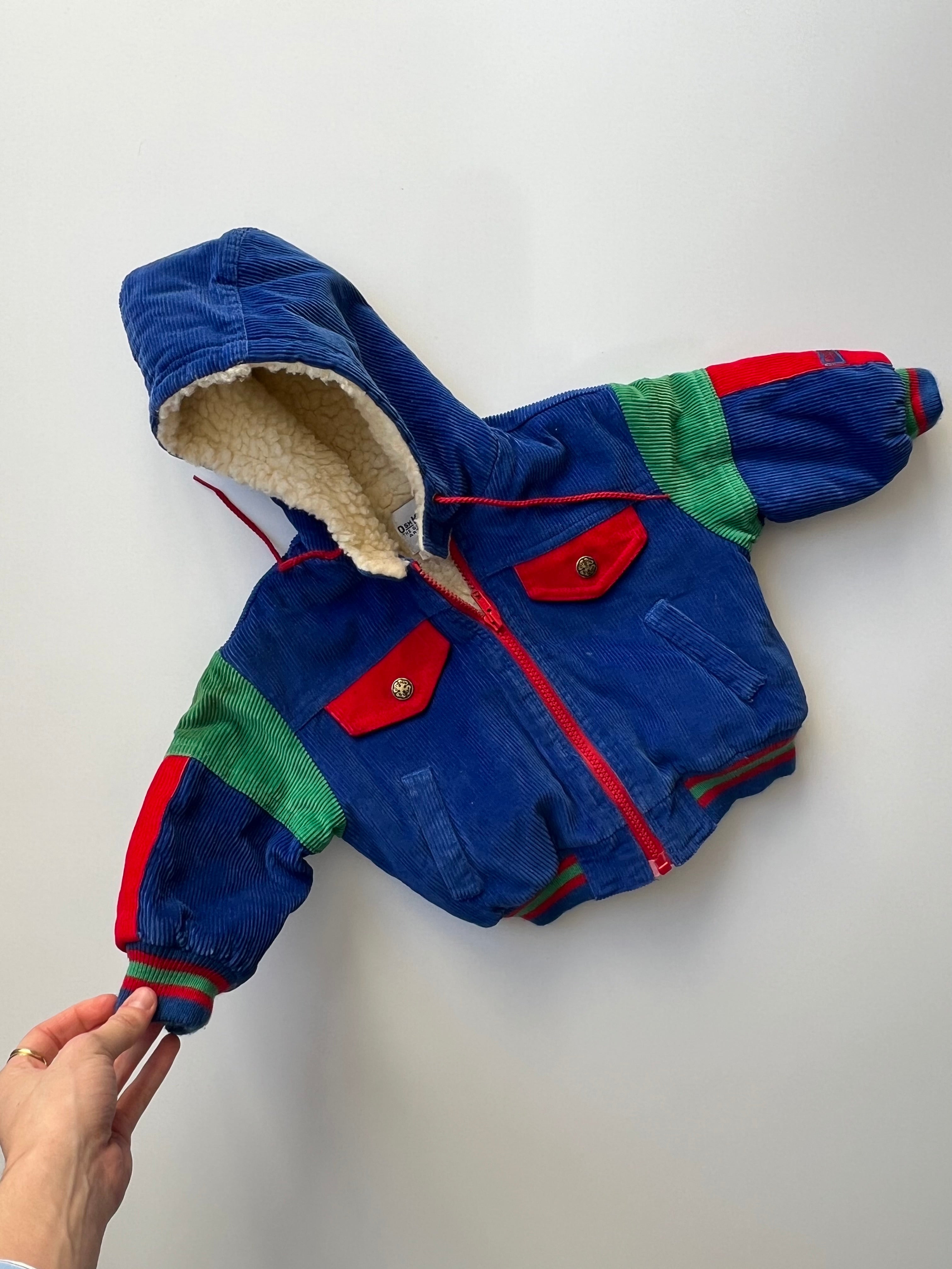 Vintage OshKosh Children’s Colourblock Cord Jacket 18 Months