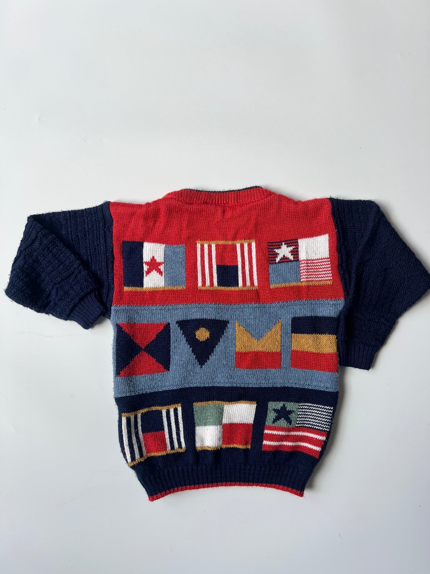 Vintage Next Flag Print Sweatshirt 3-4 Years