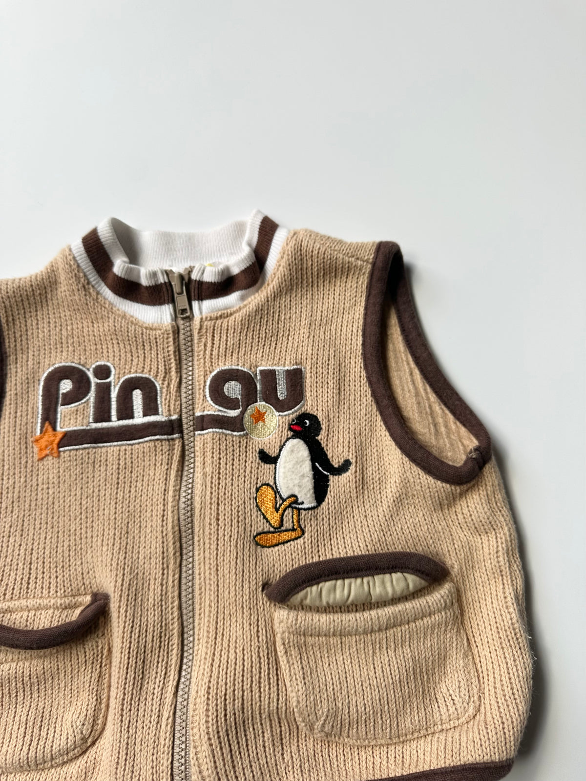 Pingu Zip Up Sleeveless Jumper 1-2 Years