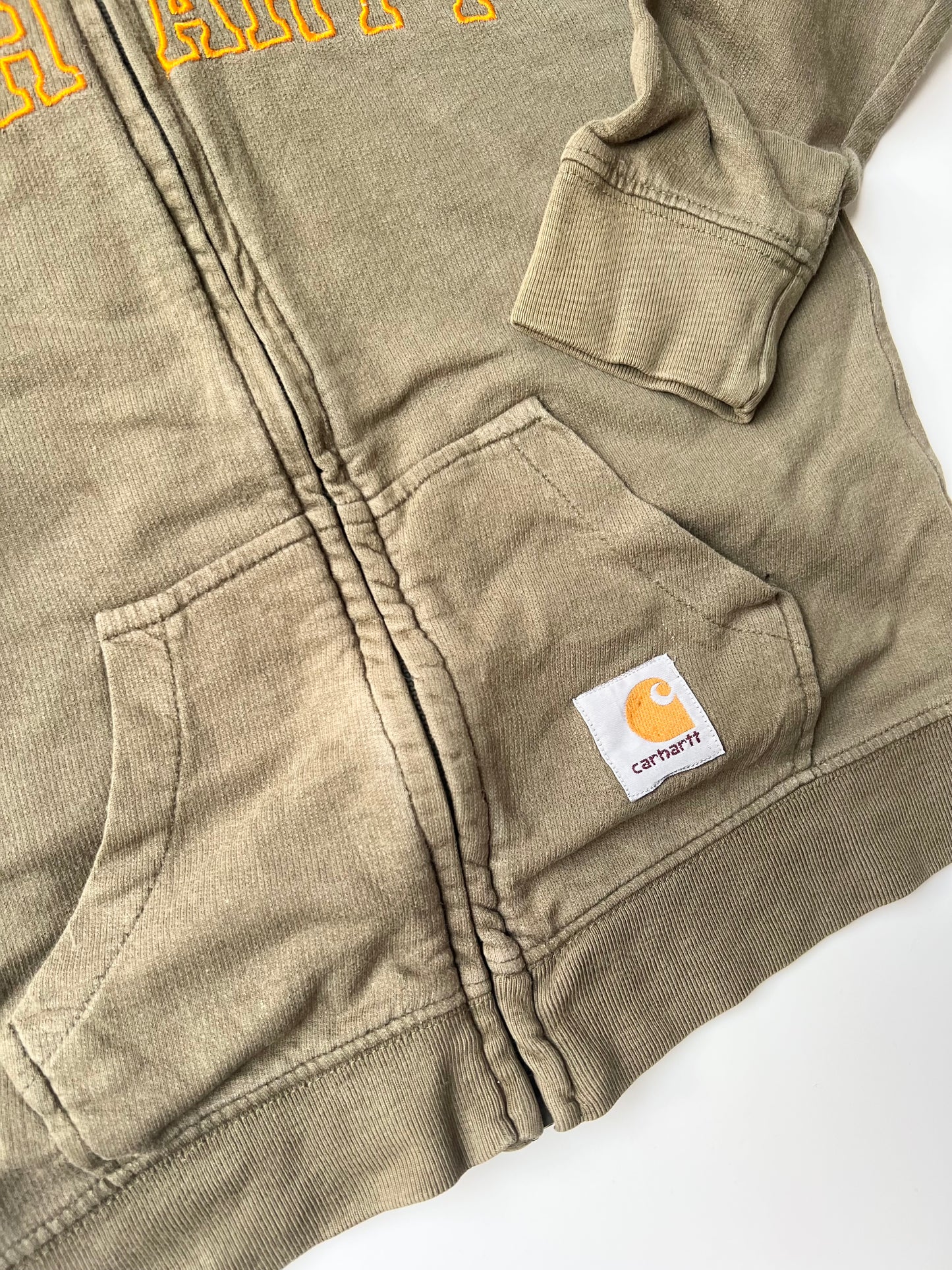 Carhartt Khaki Zip Sweatshirt 4-5 Years
