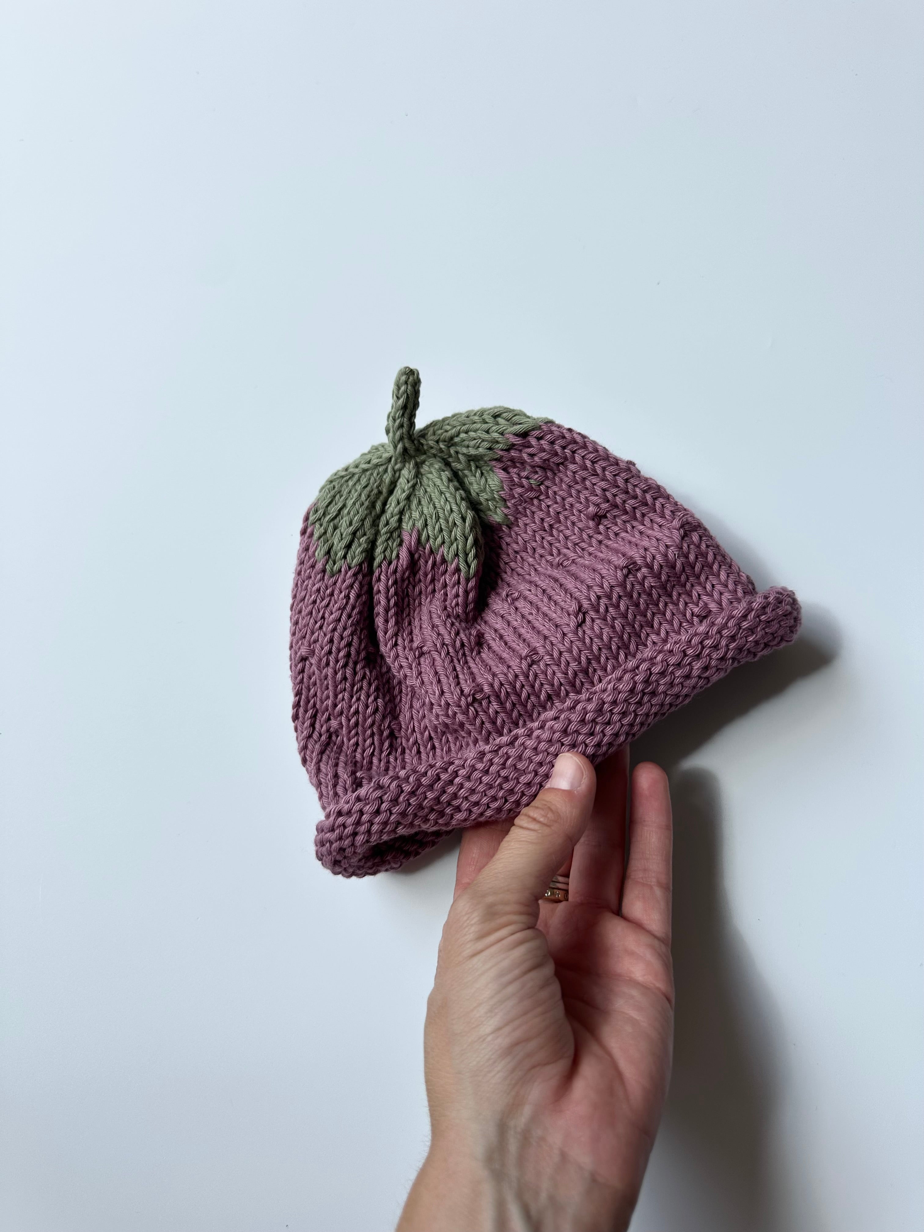 Hand Knitted Fruit Hat 3-9 Months
