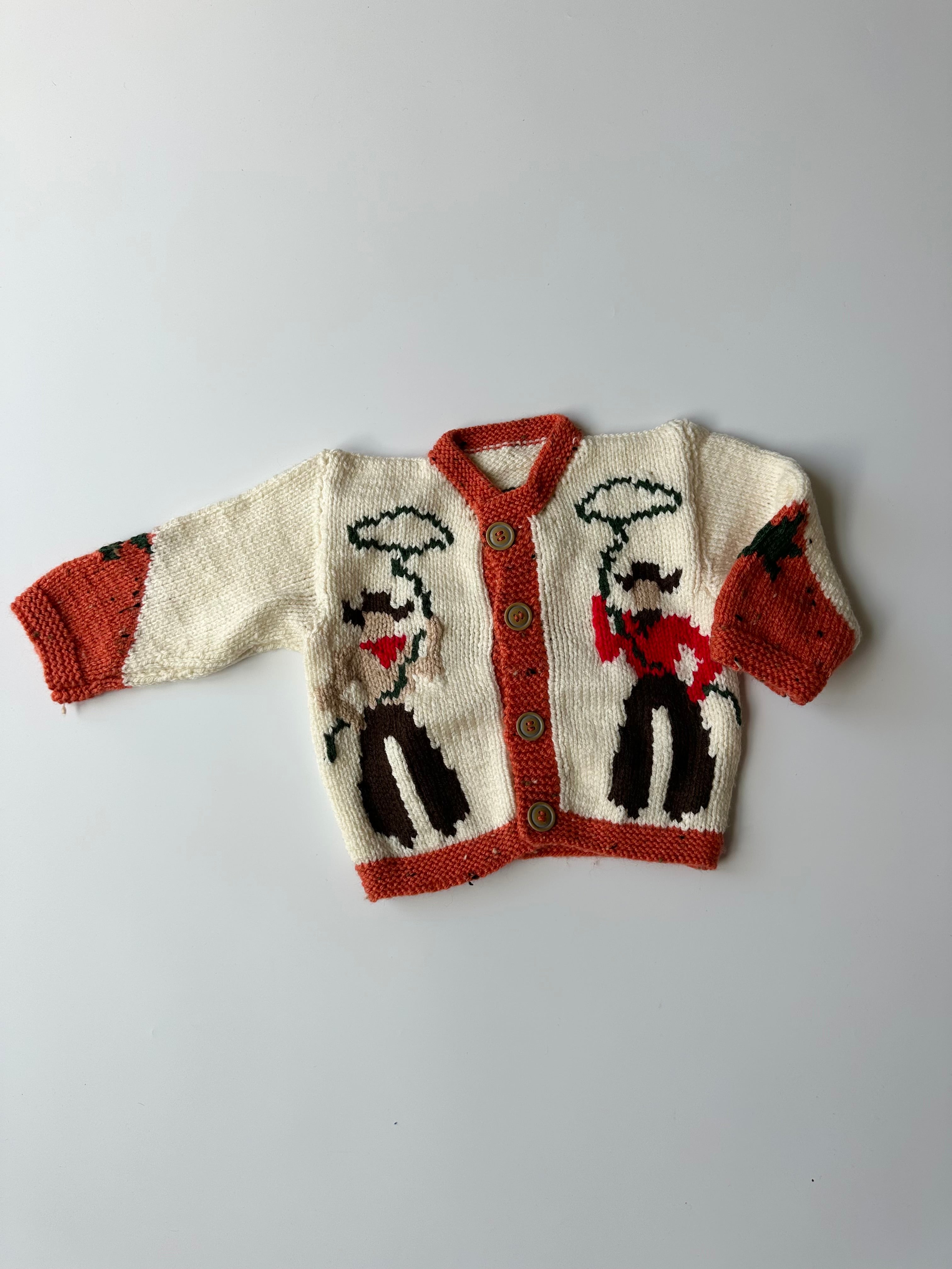 Hand-Knitted Cowboy/girl Jumper 18-36 Months
