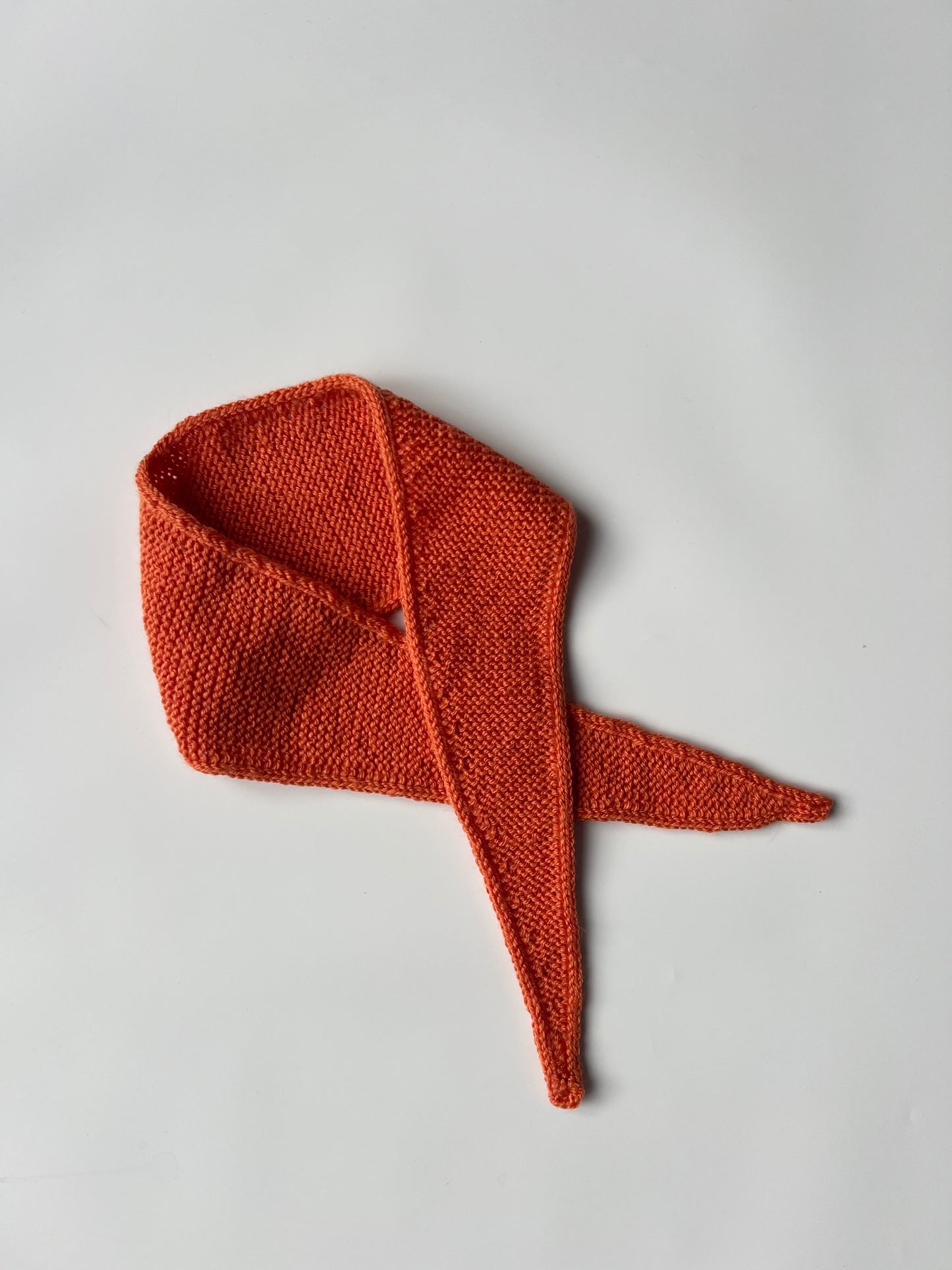 Hand Knitted Sophie Scarf Orange - Fit Adult or Child