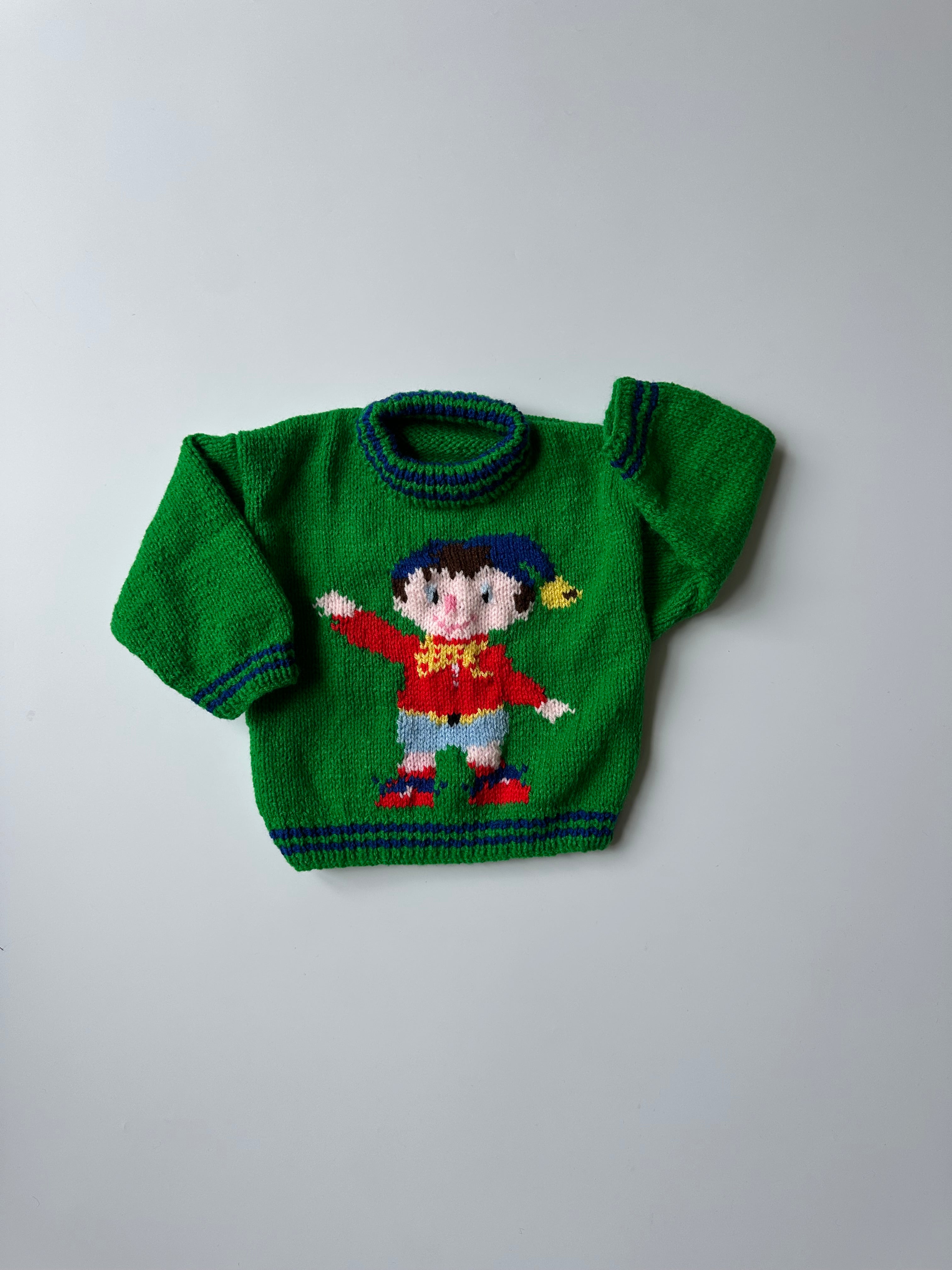 Hand-Knitted Noddy Jumper 1-2 Years