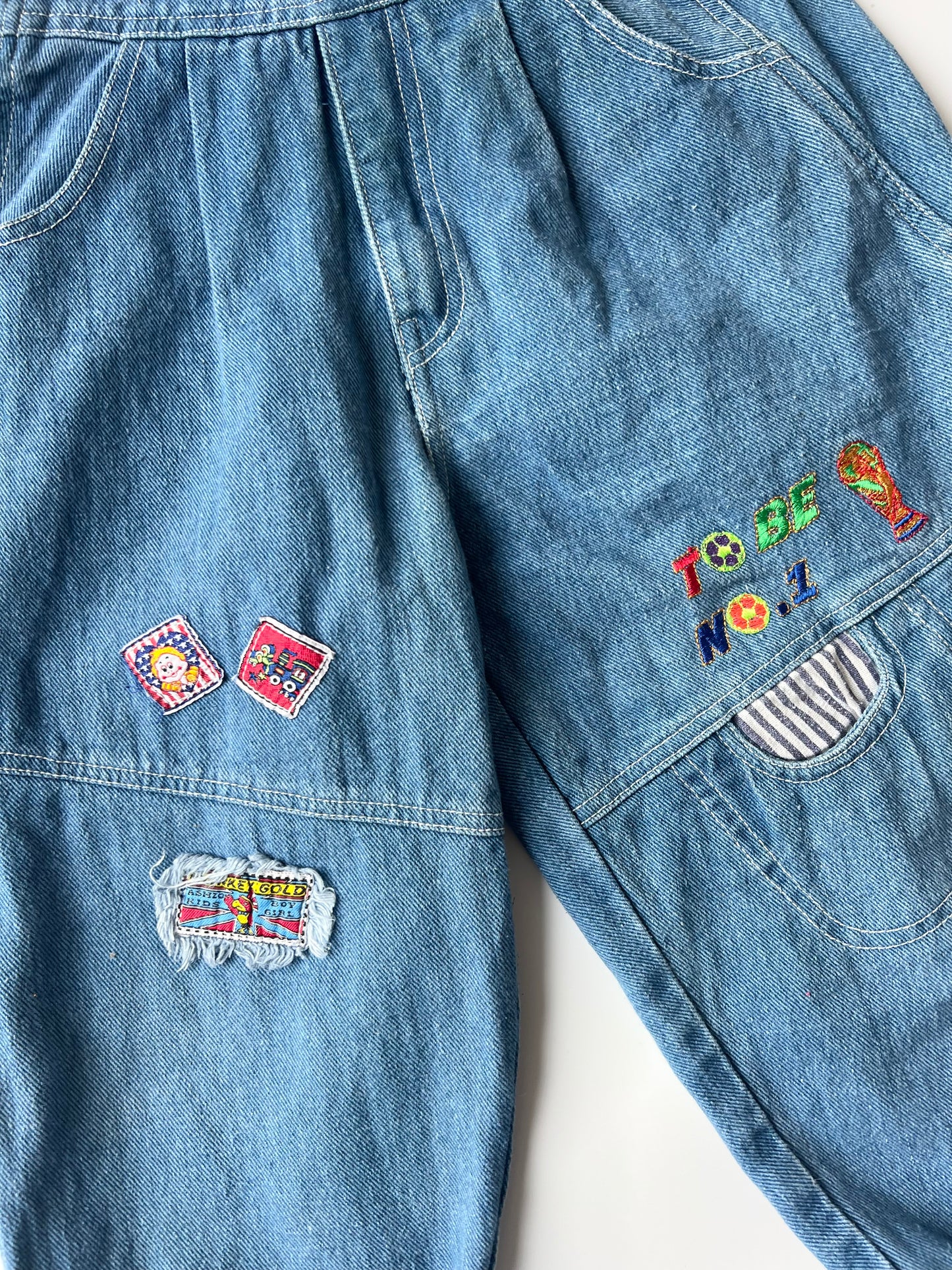 Vintage Denim Dungarees 5-7 Years
