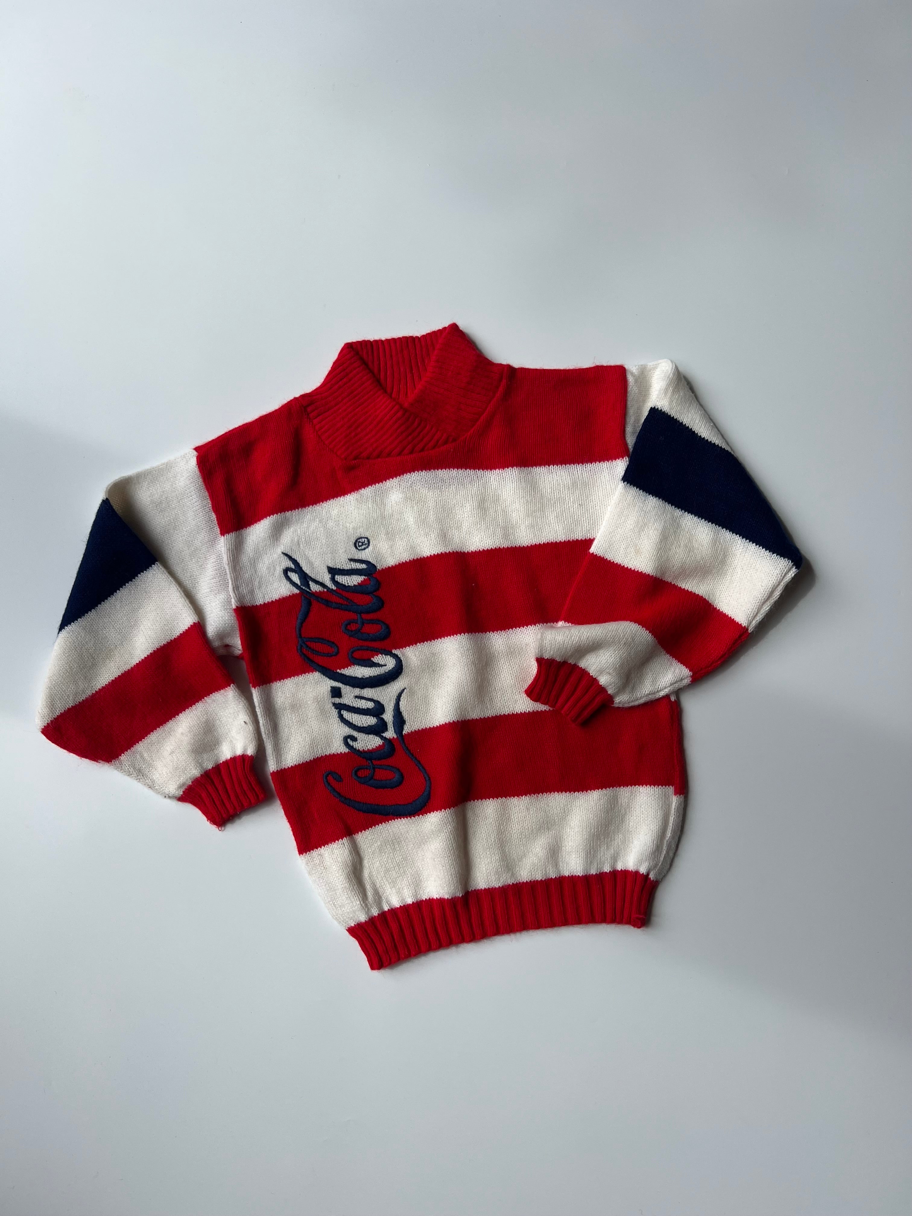 Vintage Coca Cola knitted Jumper 4-6 years