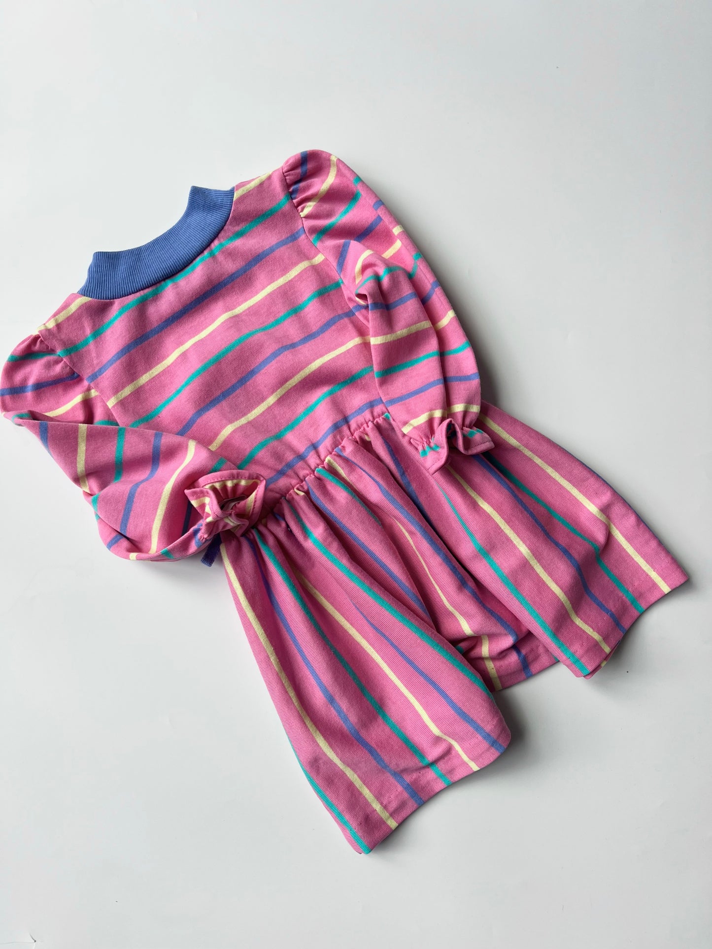 Vintage Striped Pink Dress 18-36 Months