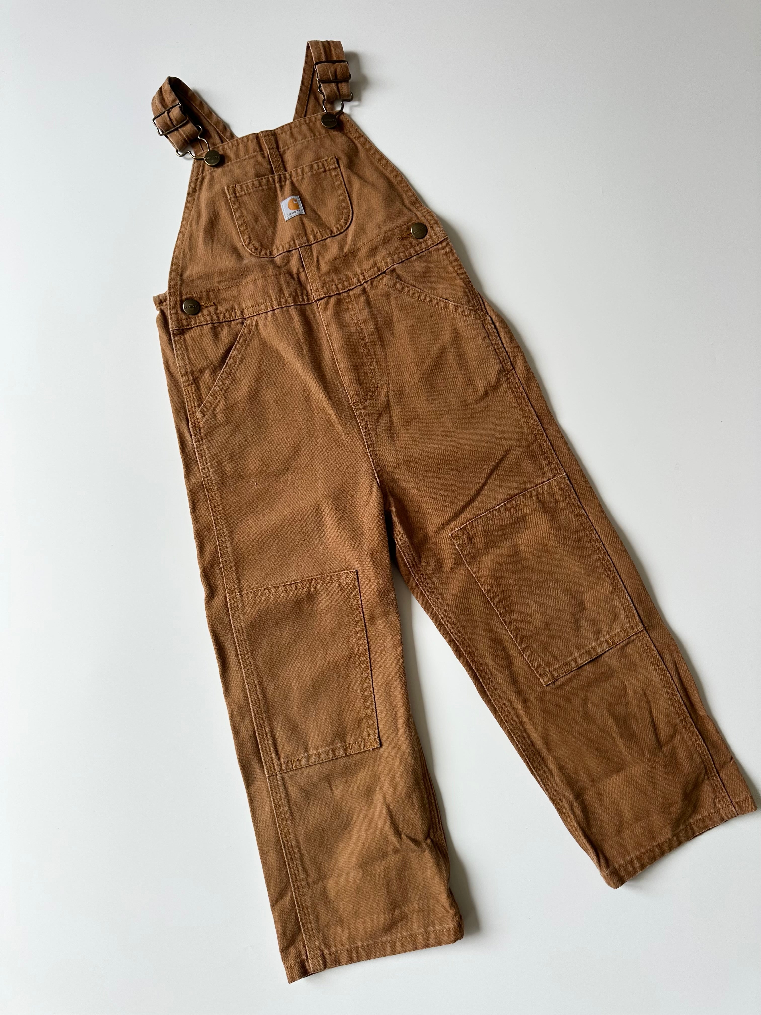 Carhartt Brown Workwear-Style Dungarees 4 Years