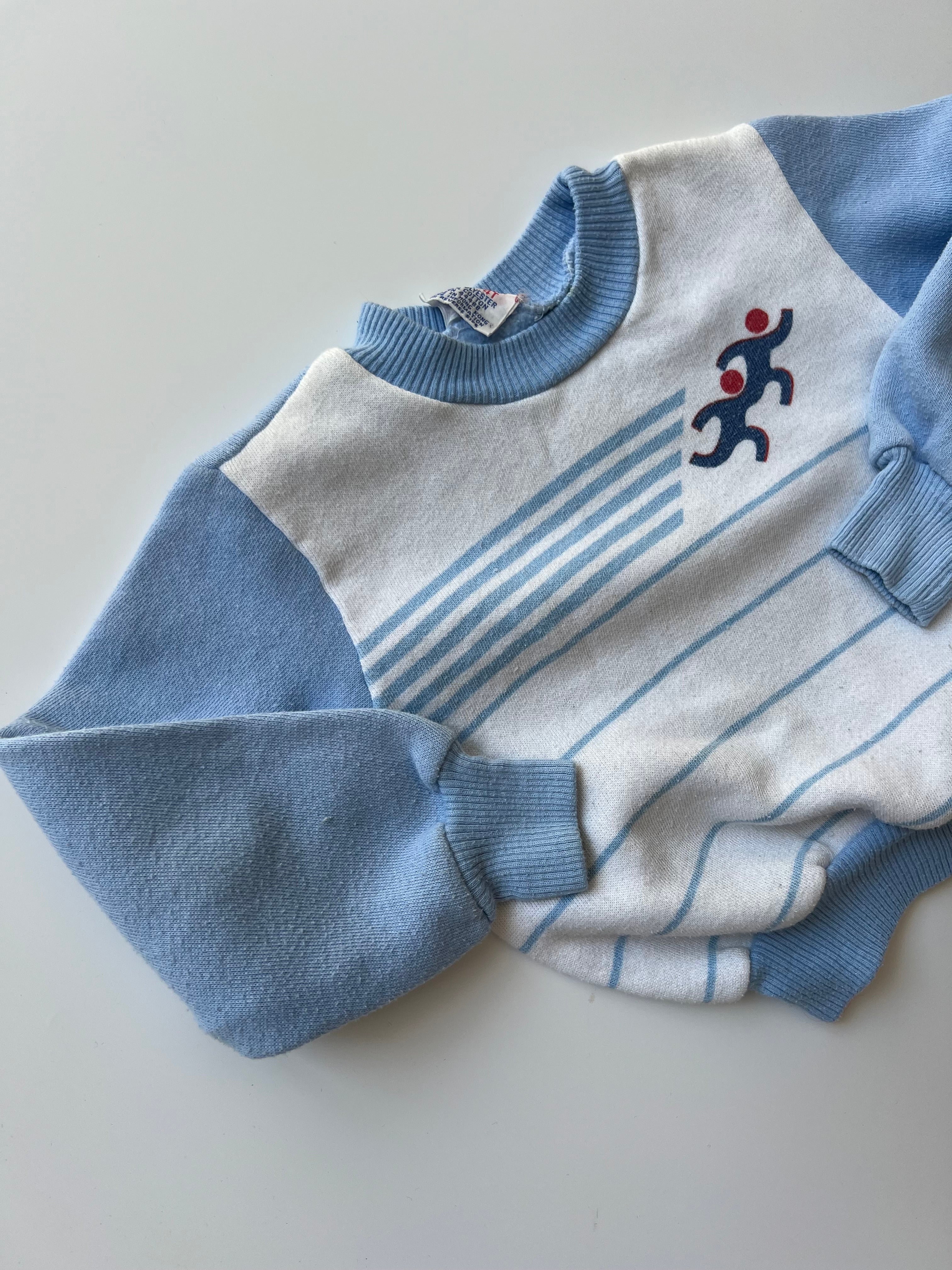 Vintage Blue Sports Sweatshirt 3 years