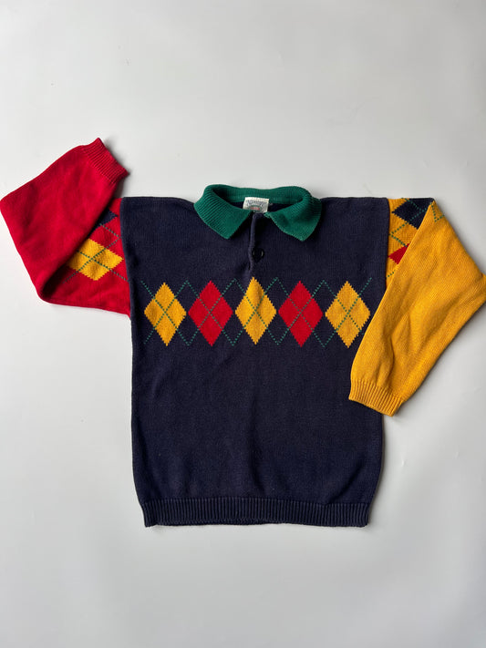 Vintage Next ColourBlock Sweatshirt 7-8 Years