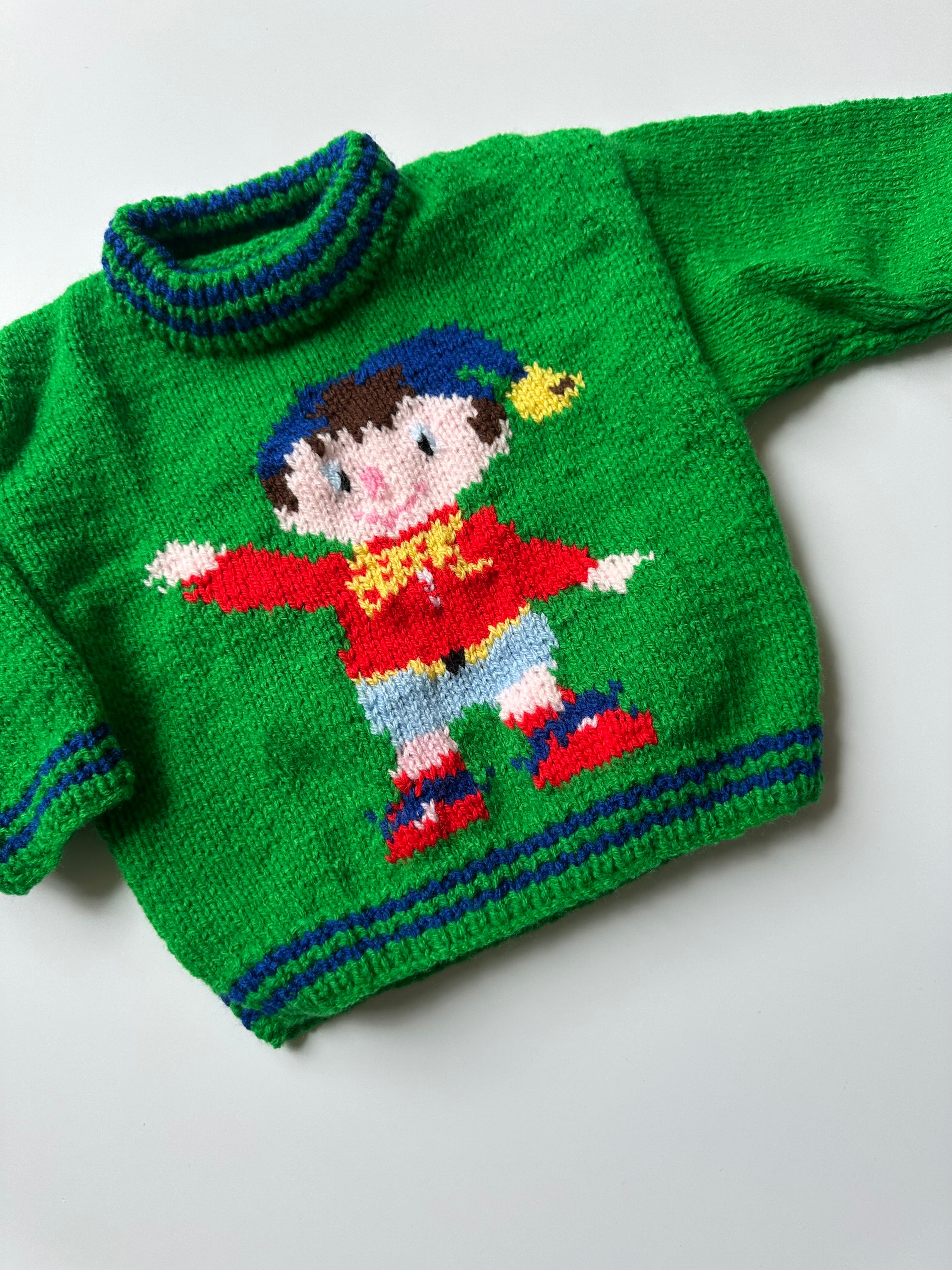 Hand-Knitted Noddy Jumper 1-2 Years