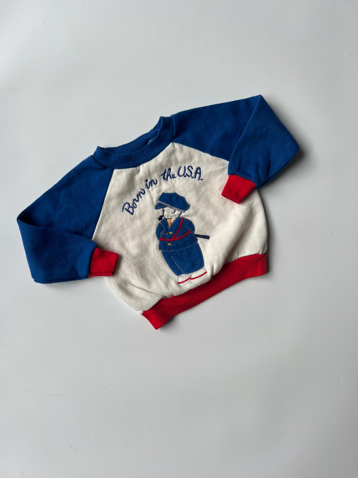 Vintage ‘Born in the USA’ 🇺🇸 Sweatshirt 18-24 Months