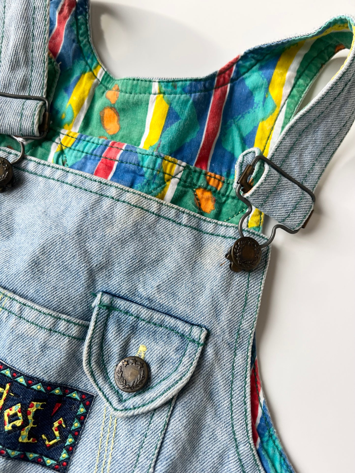 Vintage Denim Dungarees 4 years