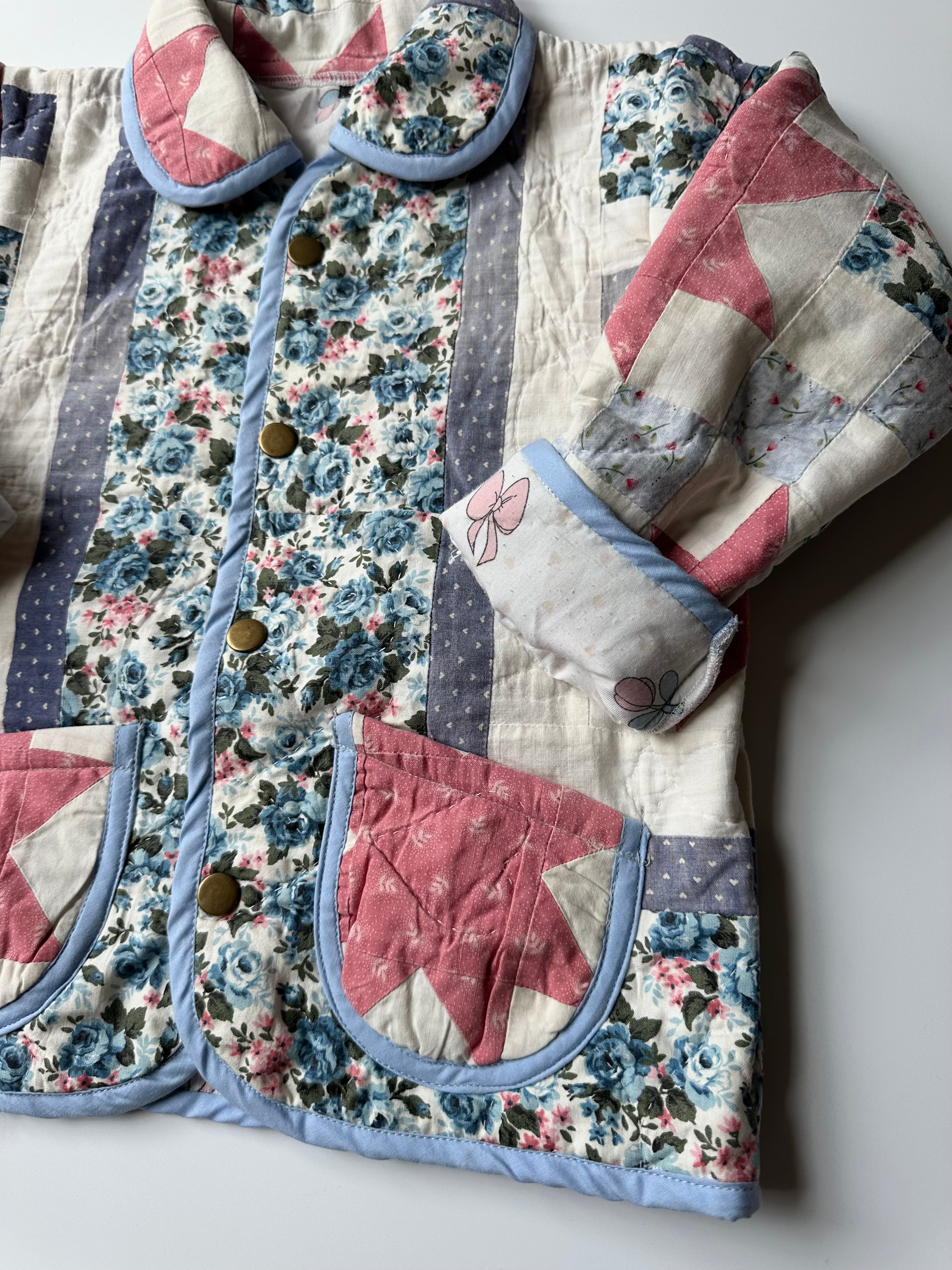 Upcycled Quilt Jacket 4 Years