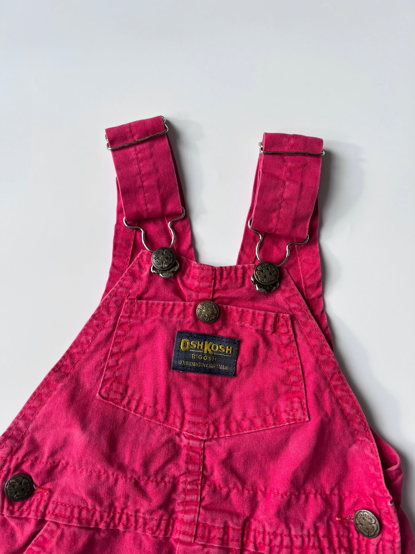 Vintage Red OshKosh Kids Shorteralls 1-2 years