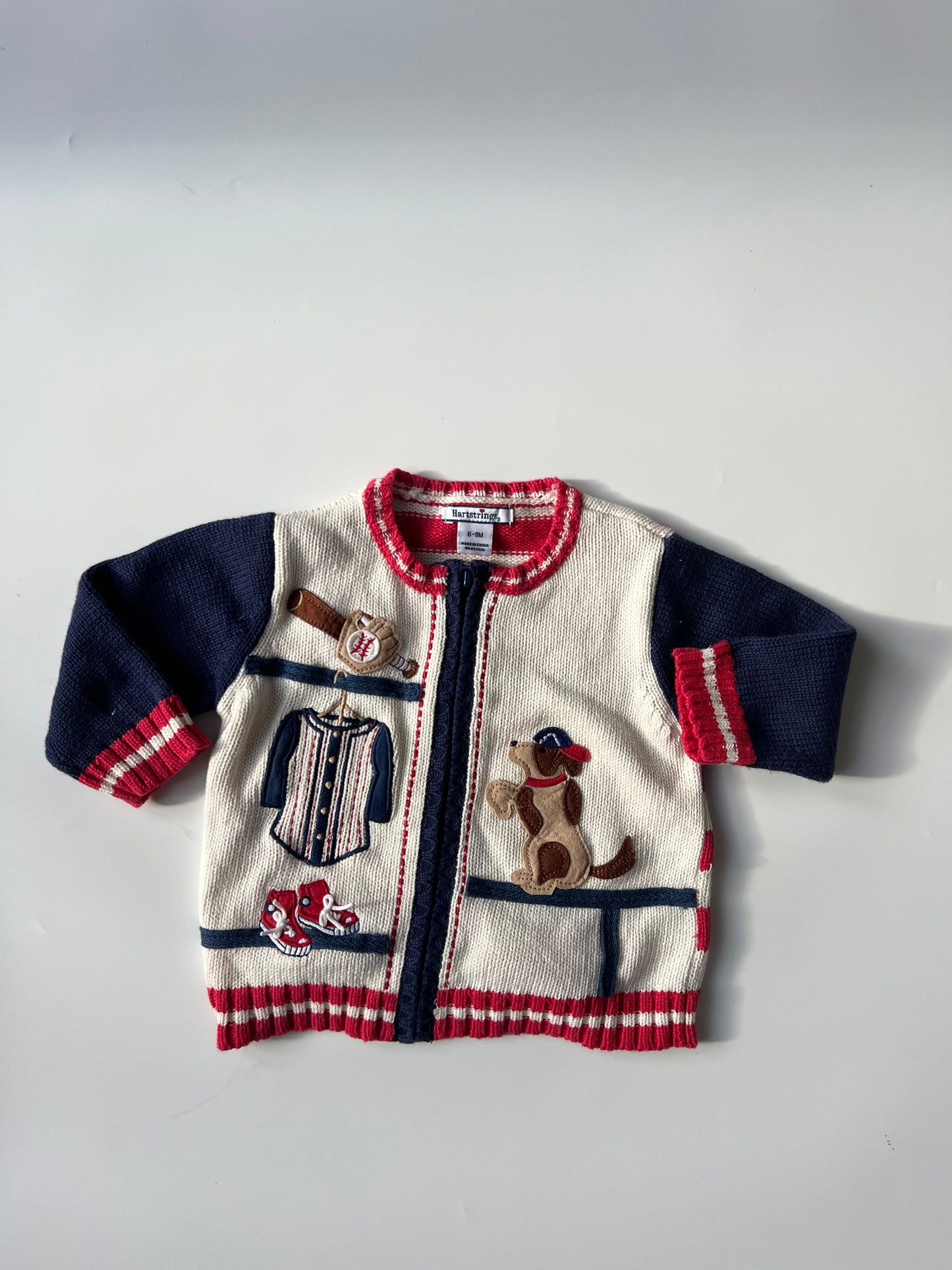 Vintage Hartstrings Baby Zip Jacket 6-9 Months