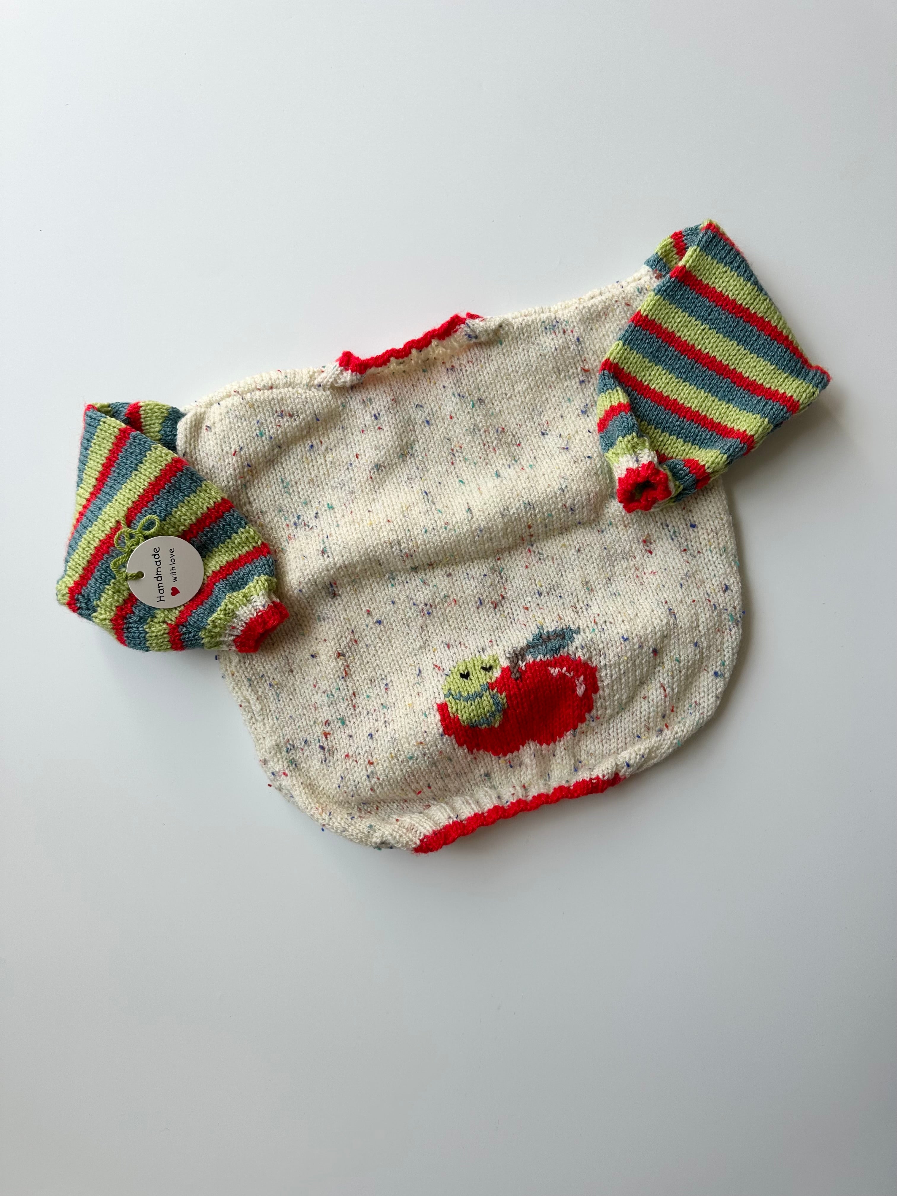 Hand-Knitted Very Hungry Caterpillar Jumper 2-3 Years