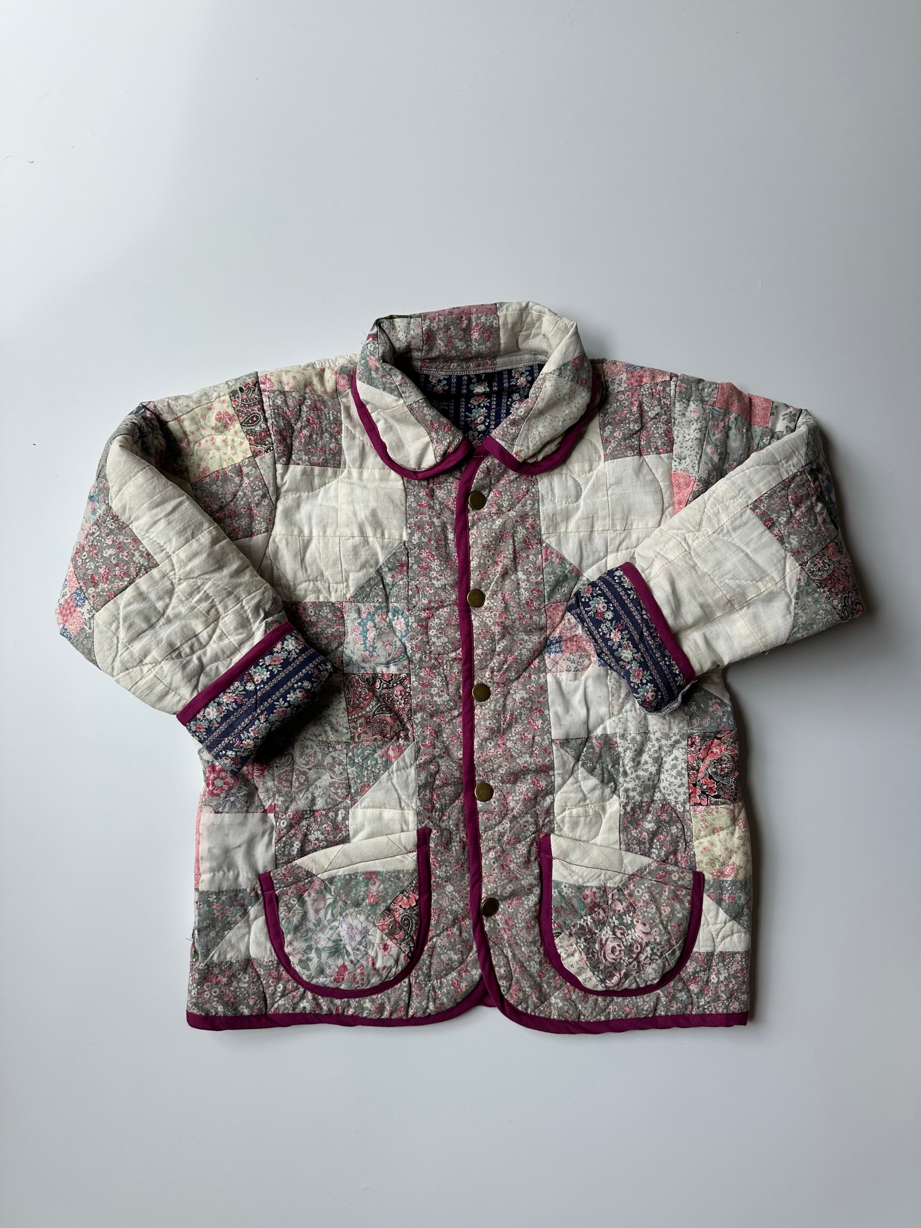 Upcycled Quilt Jacket 7 Years