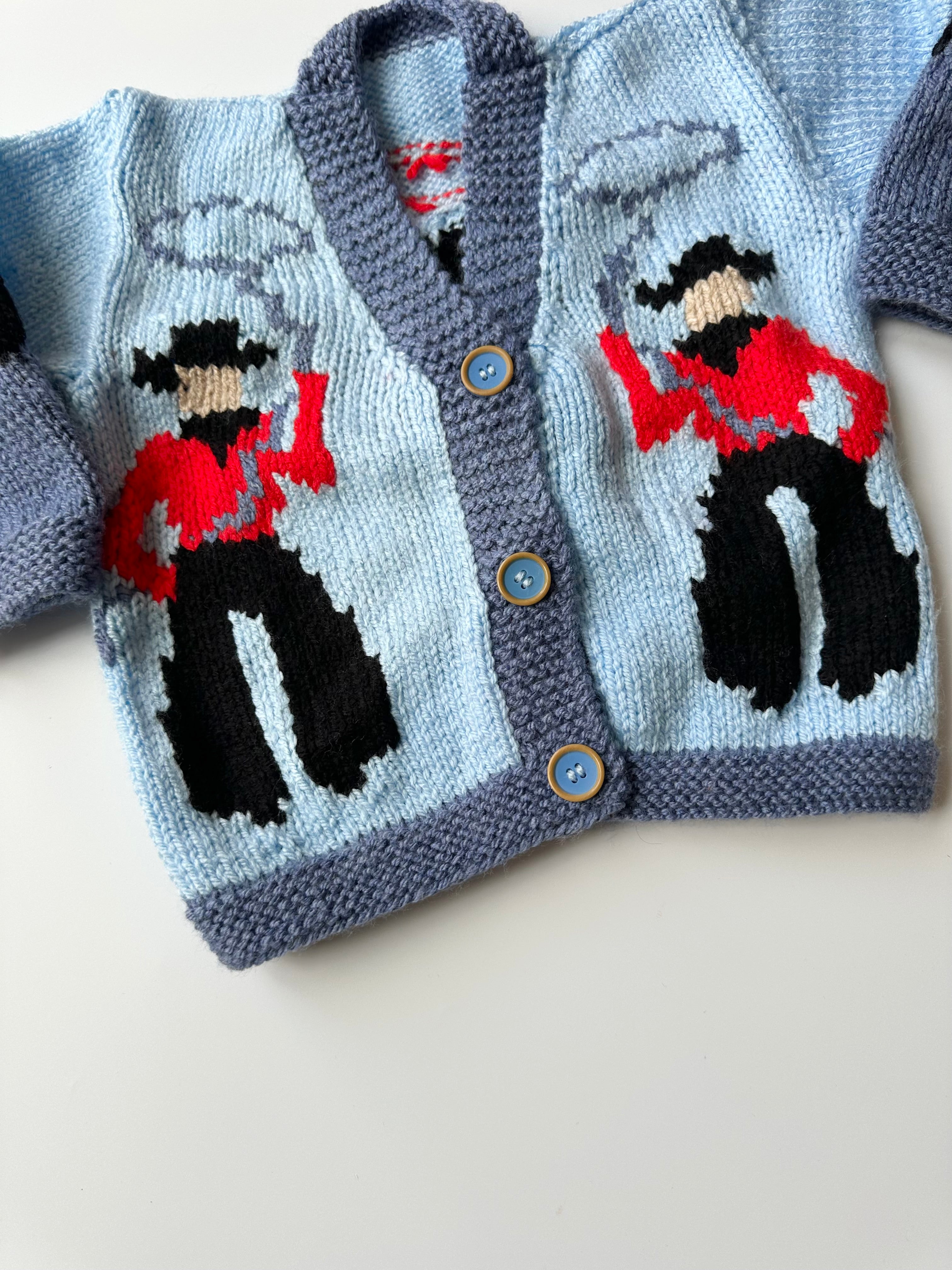 Hand-Knitted Cowboy/girl Jumper 3-4 Years