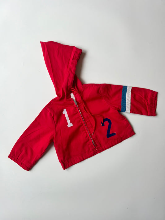 Vintage Red Children’s Windbreaker Jacket 1-2 Years