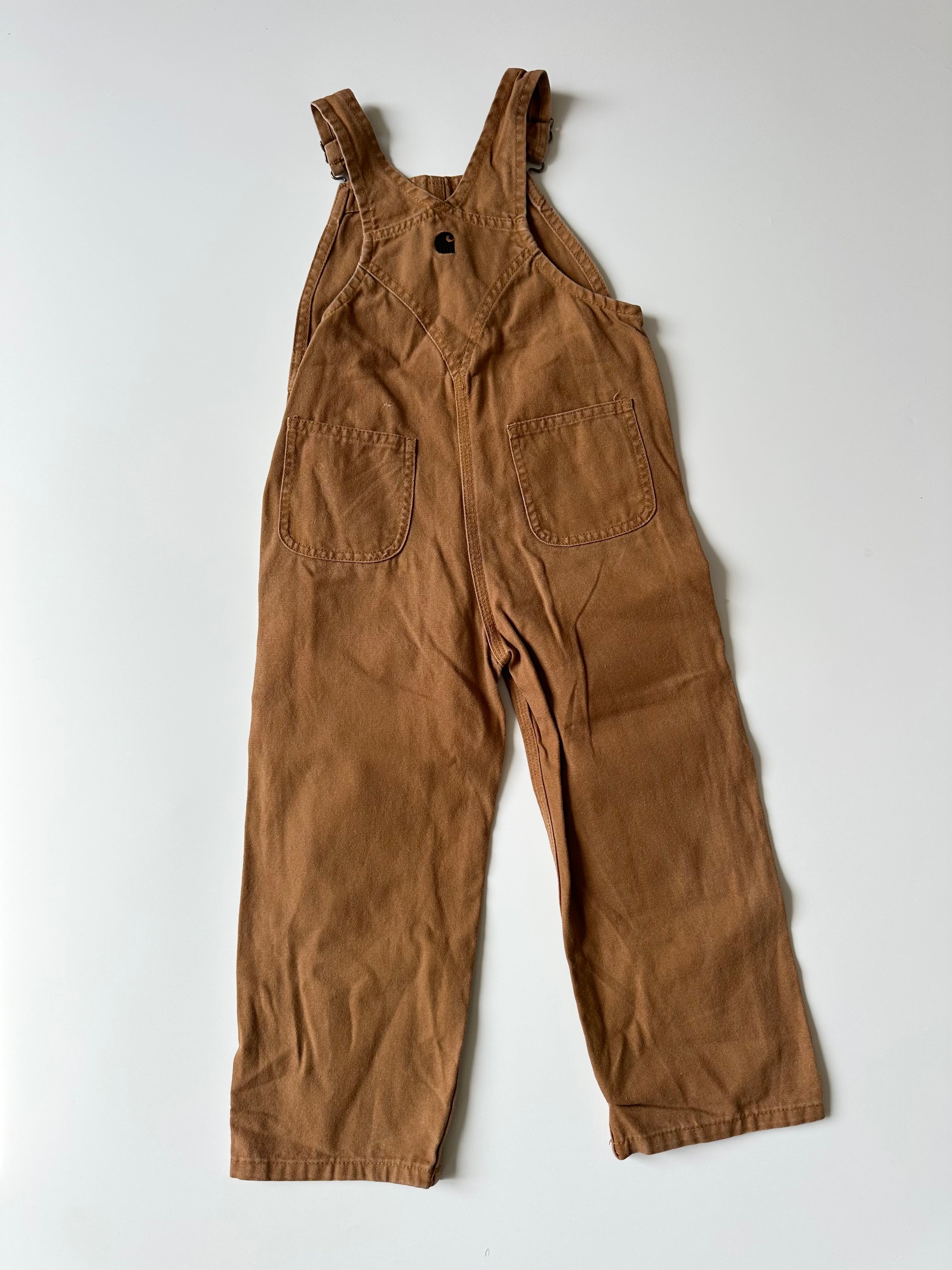 Carhartt Brown Workwear-Style Dungarees 4 Years