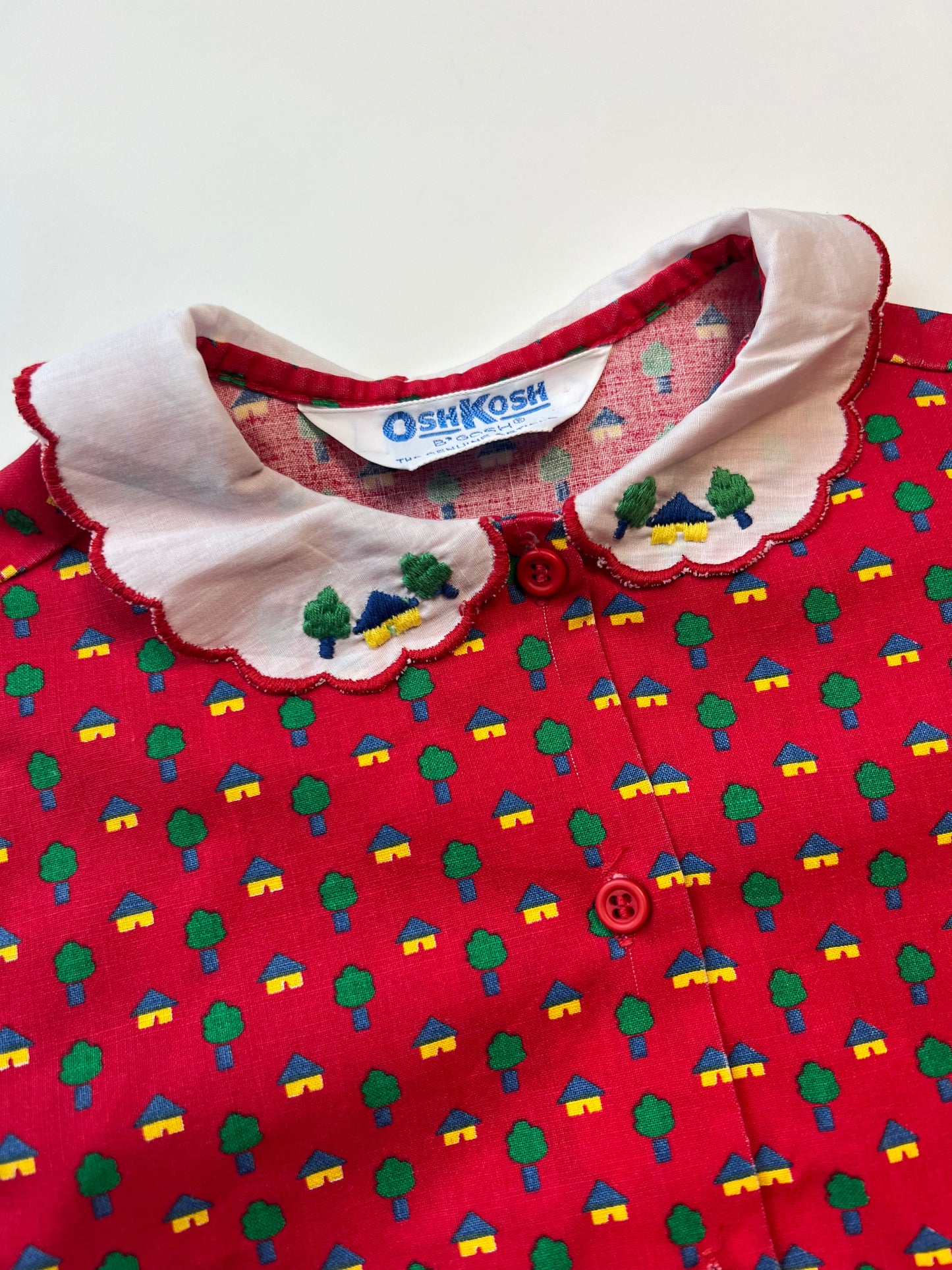 Vintage OshKosh Little House Shirt 5-6 Years