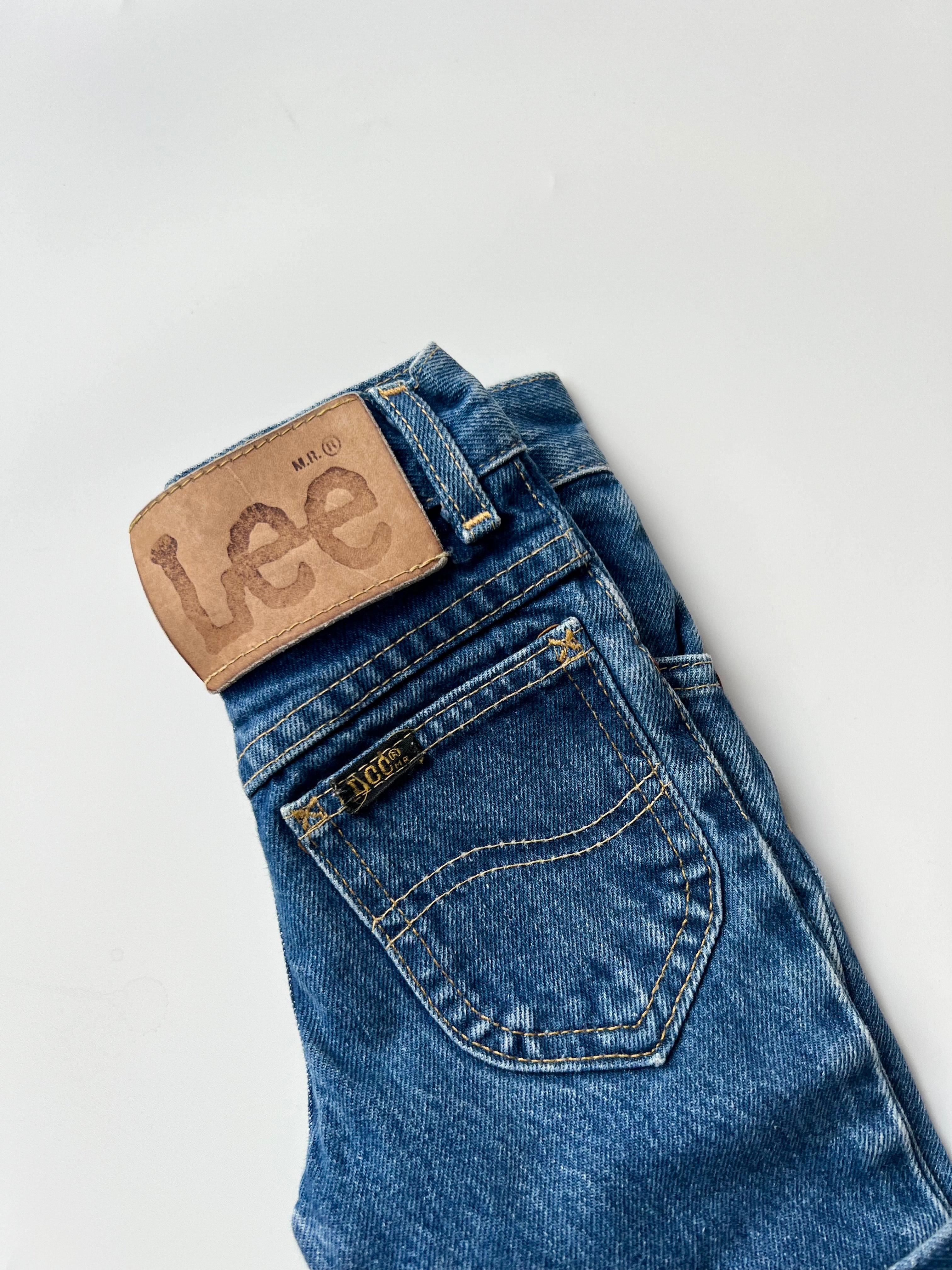 Vintage Kids Lee Denim Dungarees 12 Months