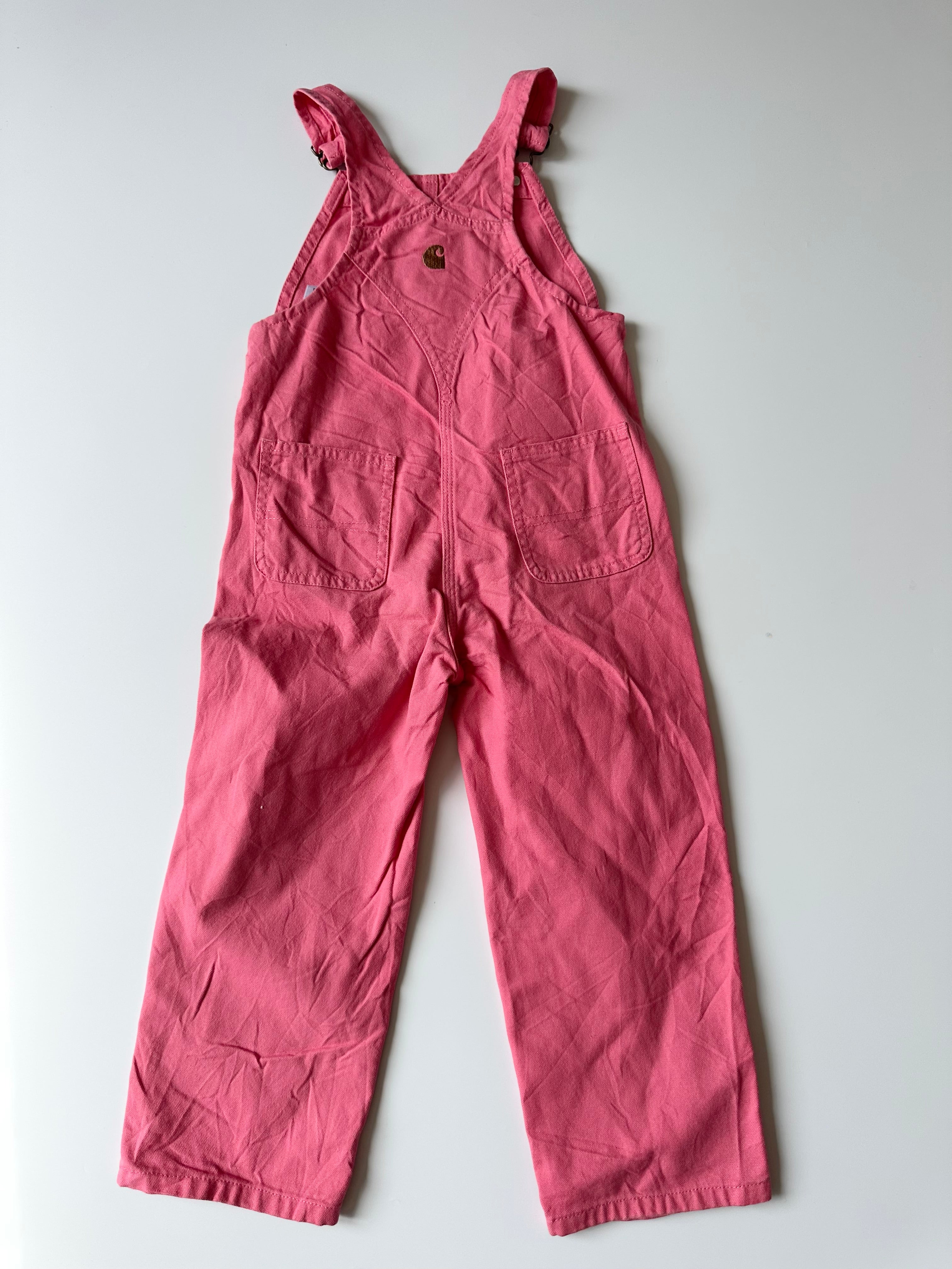 Carhartt Bright Pink Dungarees 4 Years