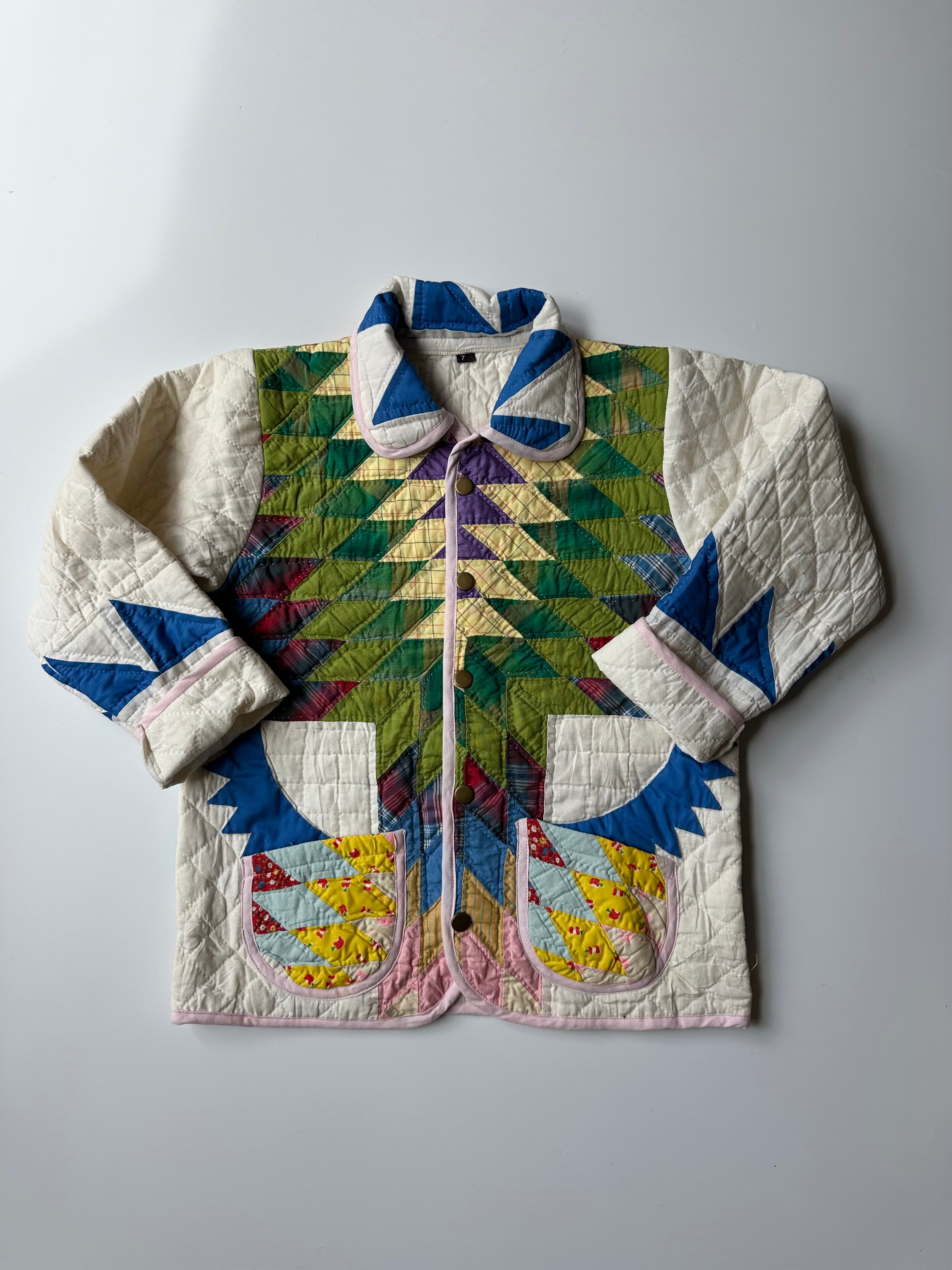 Upcycled Quilt Jacket 7 Years
