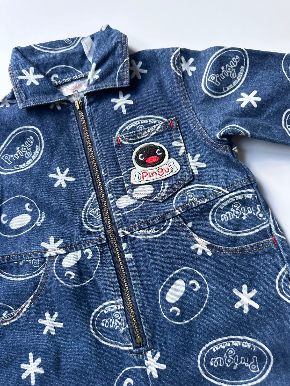 Pingu Denim Boilersuit 1-2 Years