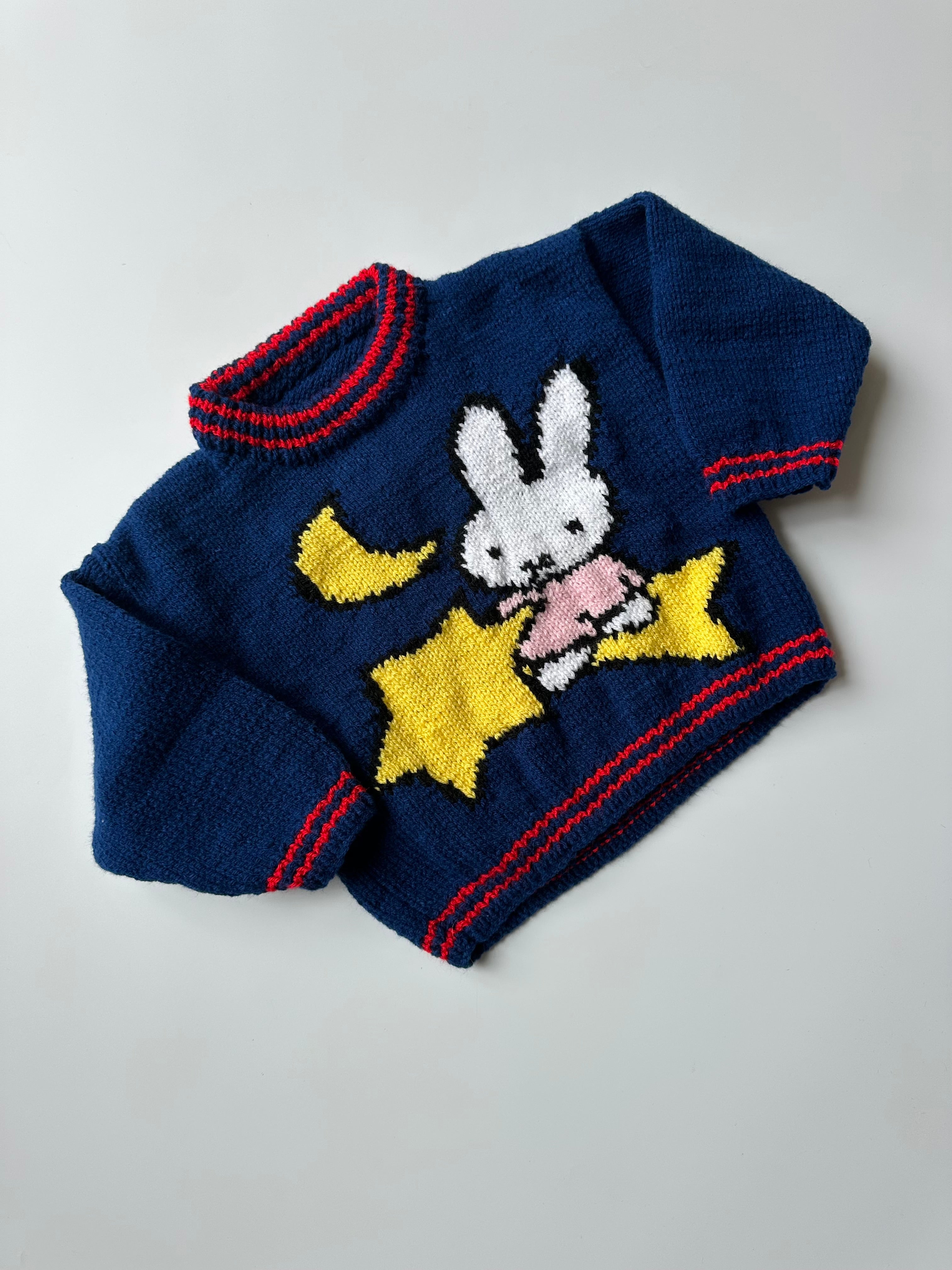Hand-Knitted Miffy Jumper 2-4 Years