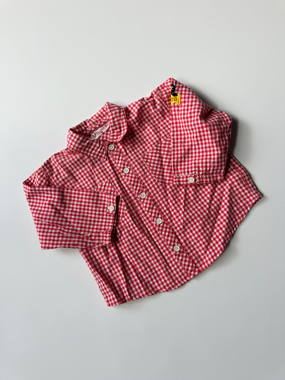 Pingu Red Gingham Shirt 18-36 Months