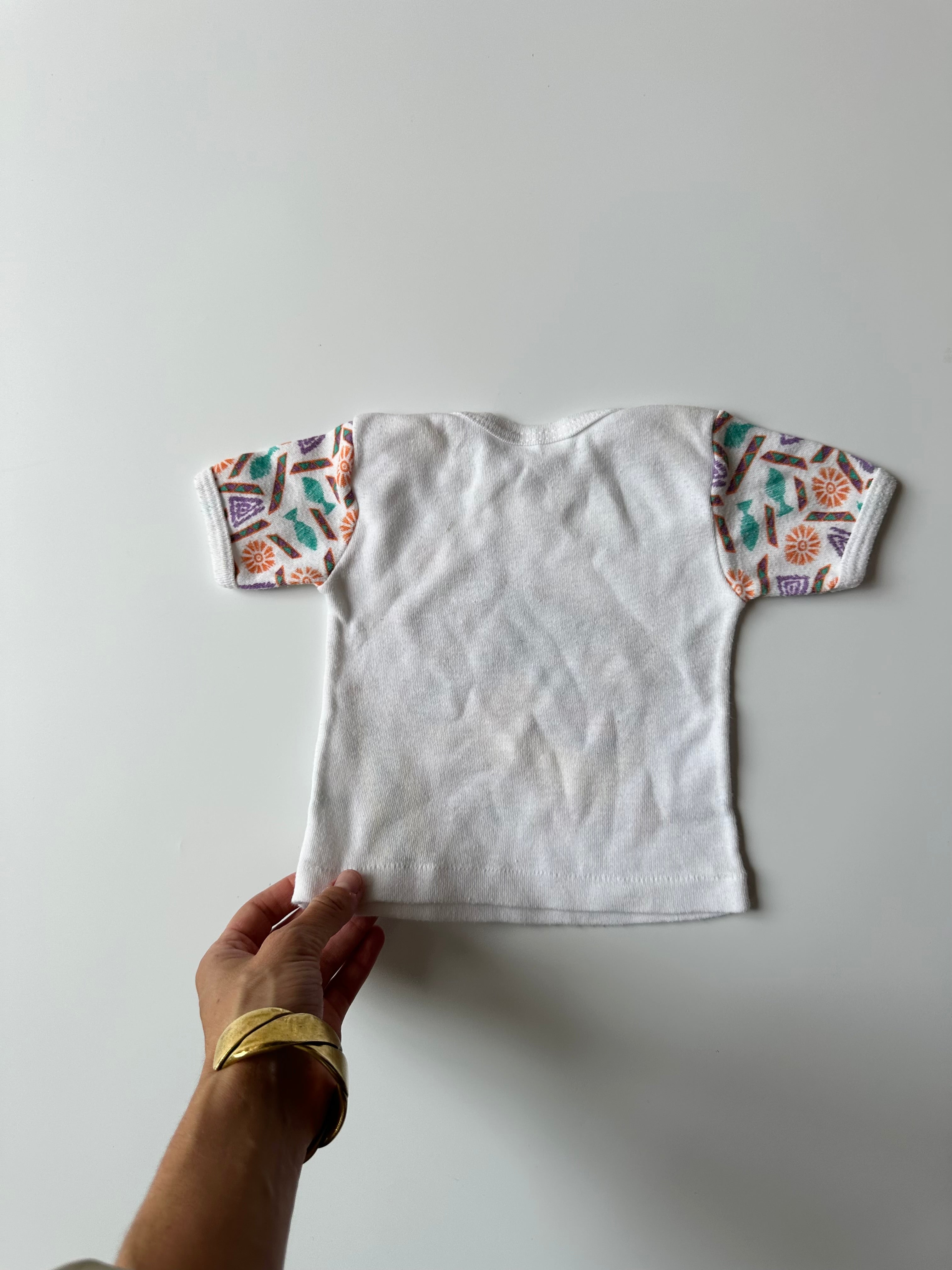 RARE Vintage Disney Babies Tee with Mickey & Donald Duck 0-6 Months