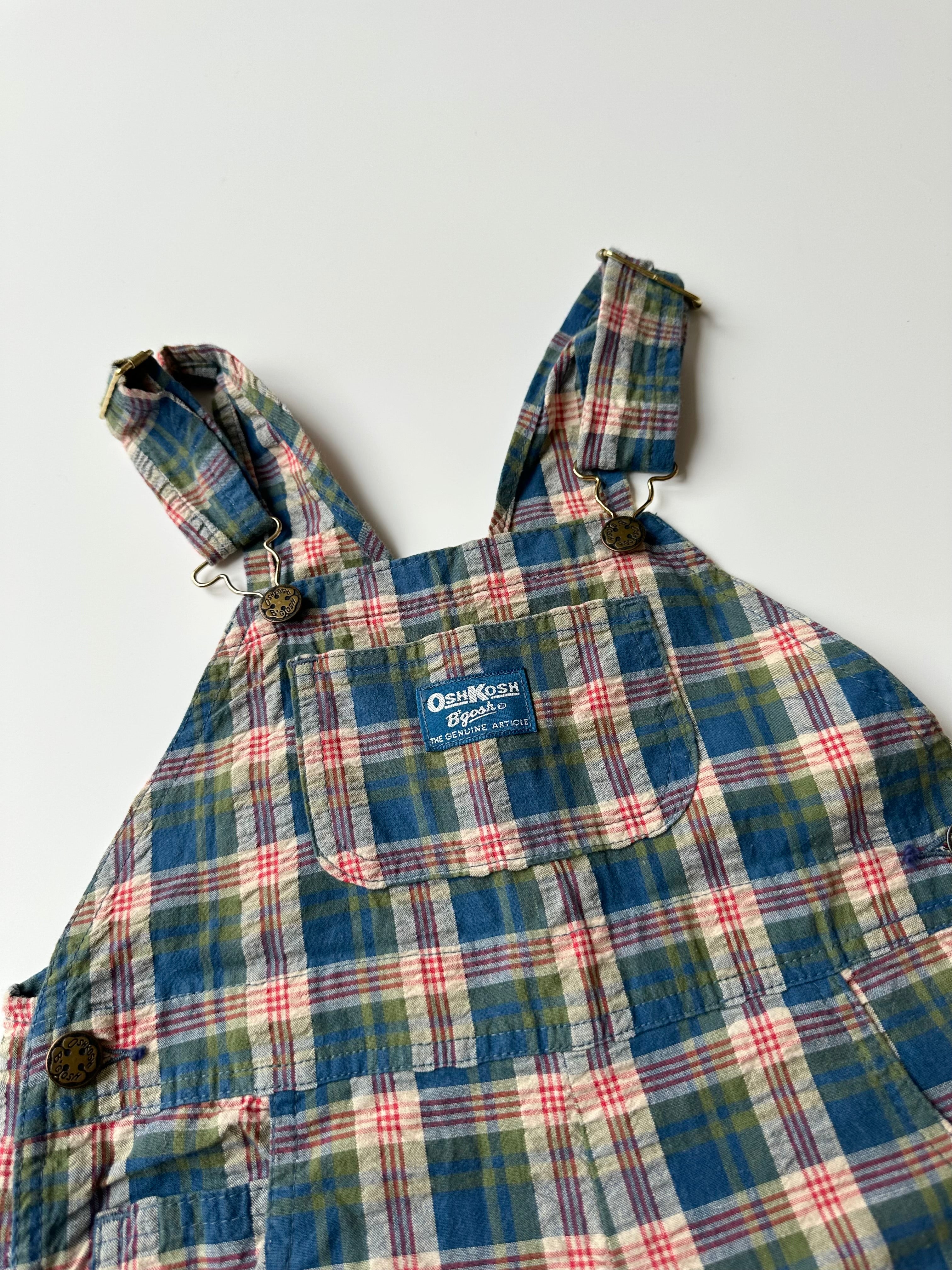 Vintage Kids OshKosh Light Dungaree Shorts 4 Years