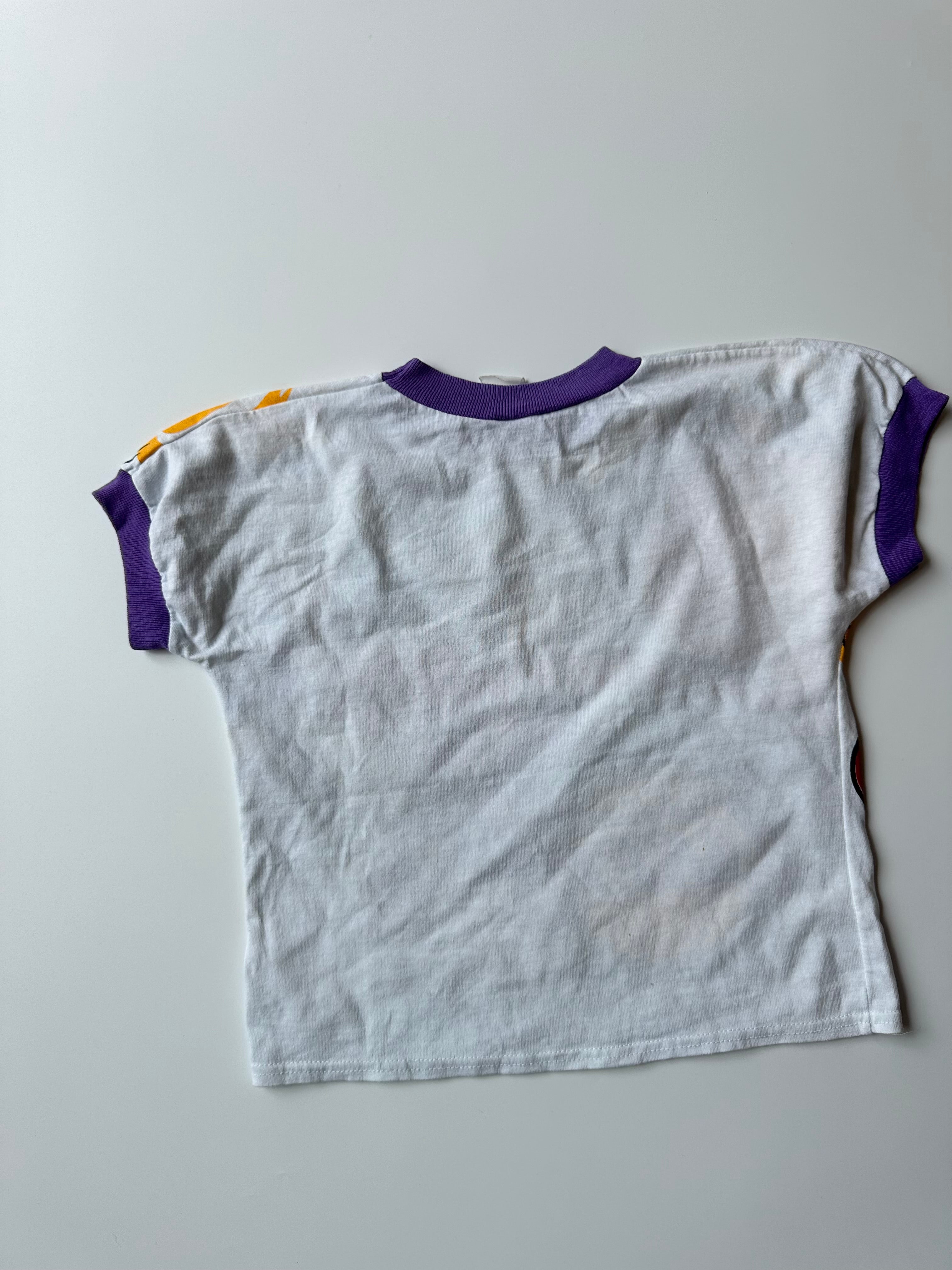 Vintage Children's Looney Tunes Lakers T-Shirt ft. Tasmanian Devil 🏀 6-7 Years