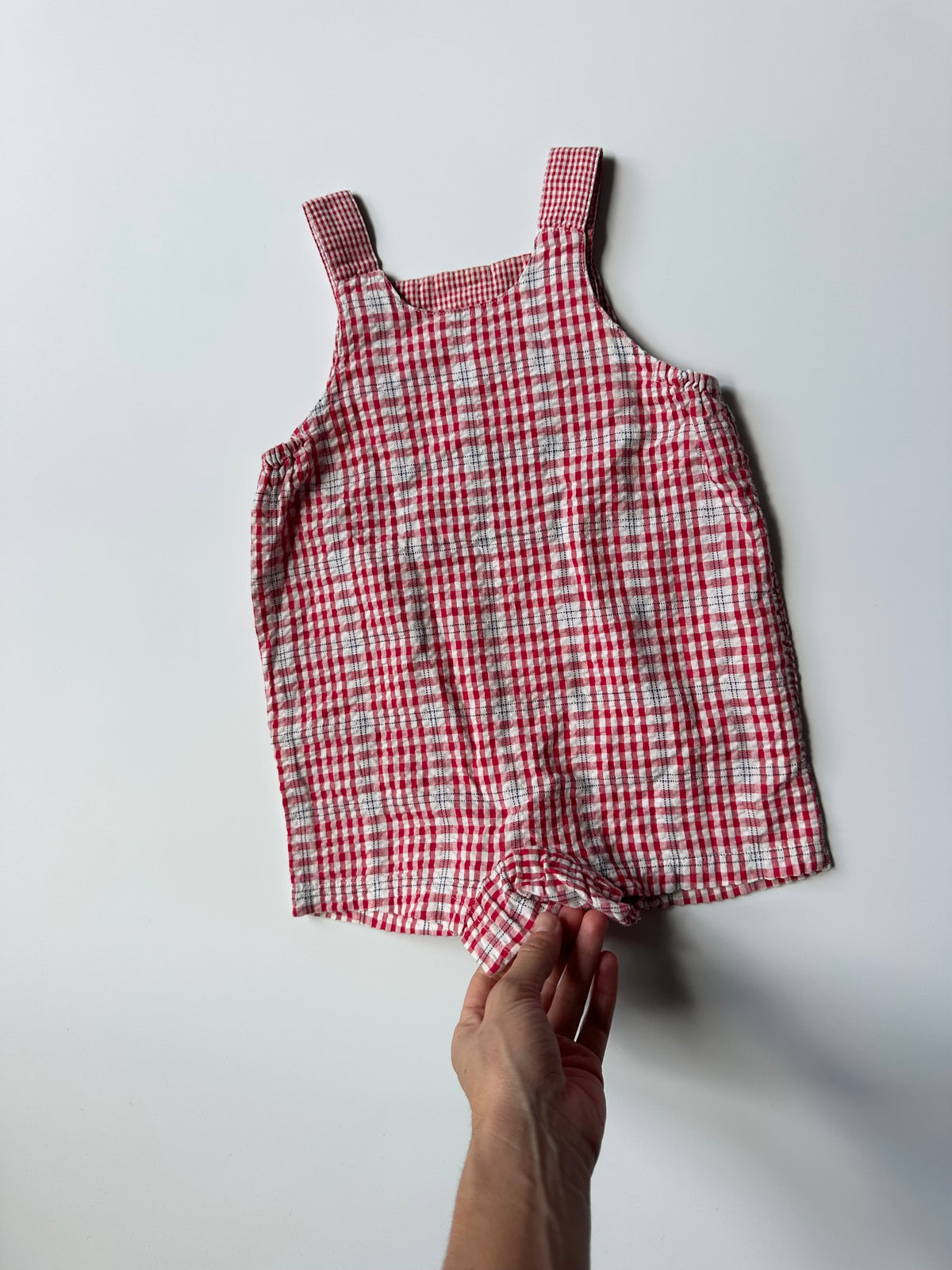Pingu Red Gingham Romper 1-2 Years