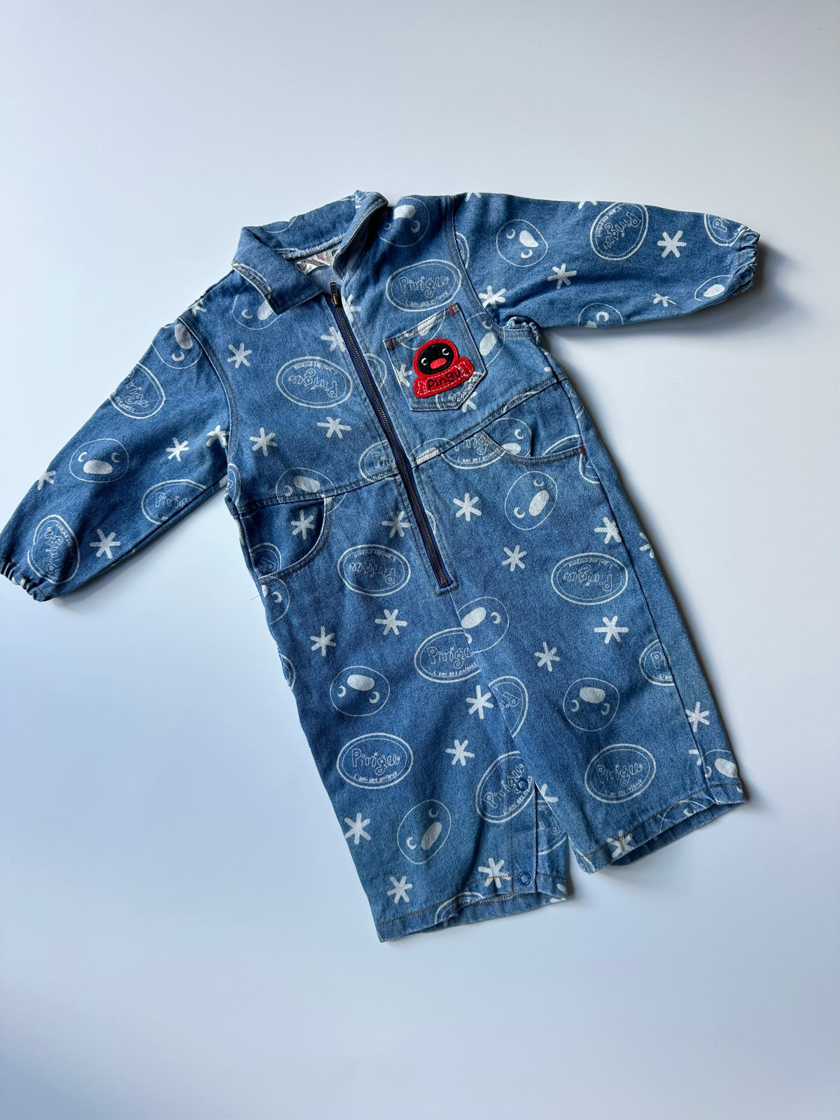 Pingu Denim Romper 18-36 Months