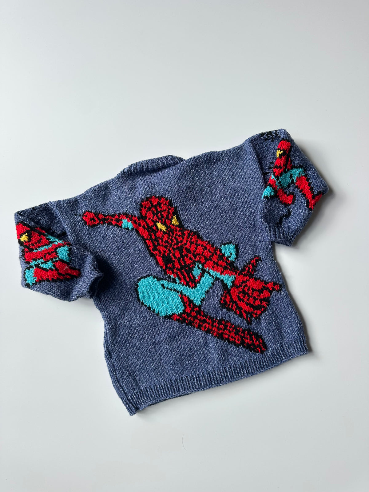 Hand-Knitted Spider-Man Jumper 2-4 Years