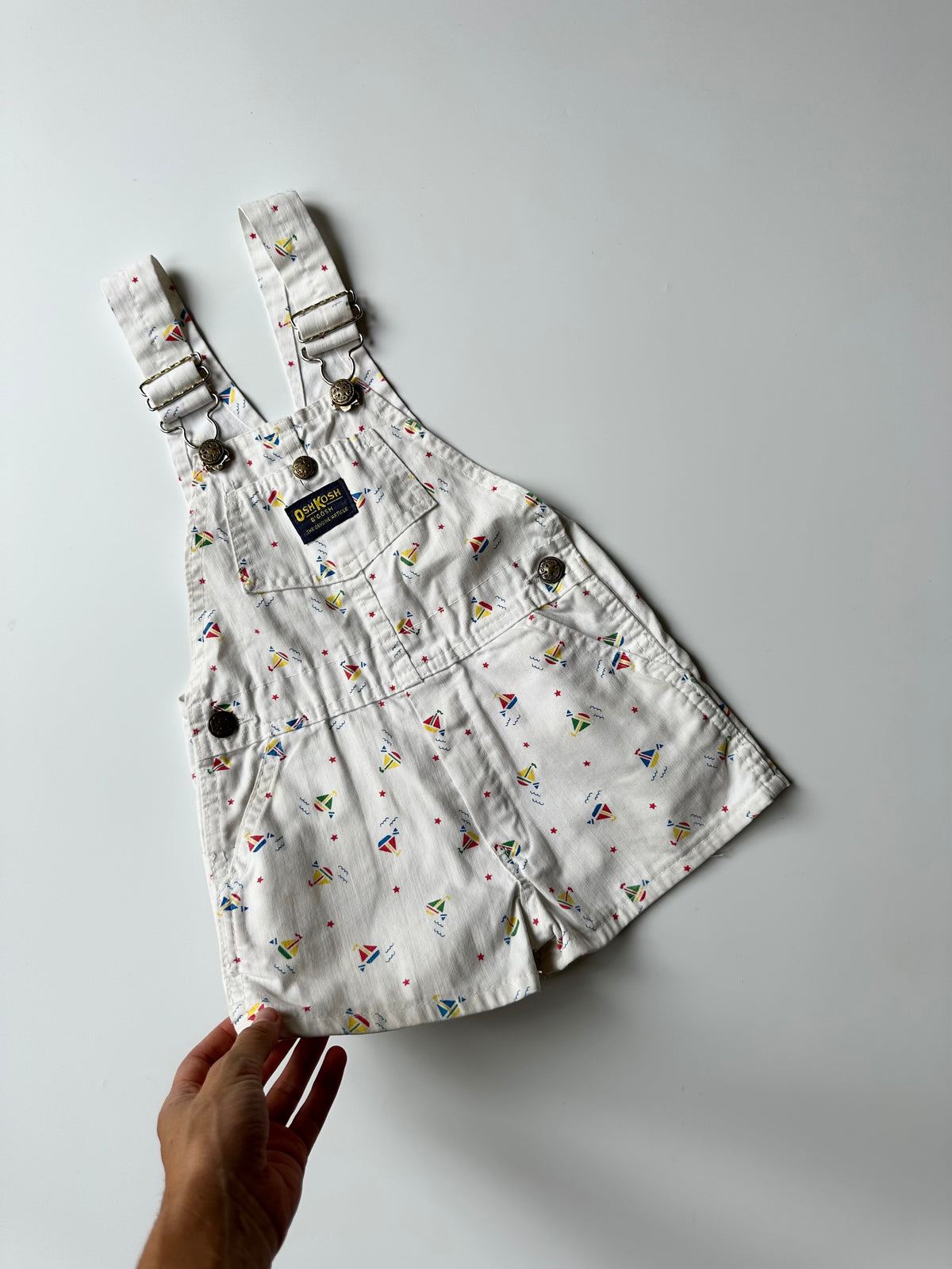 Vintage OshKosh Boat Shorteralls 3-4 Years